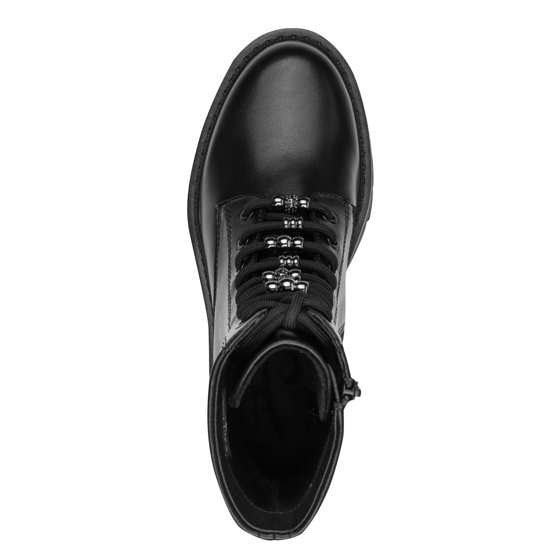 Tamaris Nelia Ankle Boots in Black, top view (SKU 1-25256-47--001)