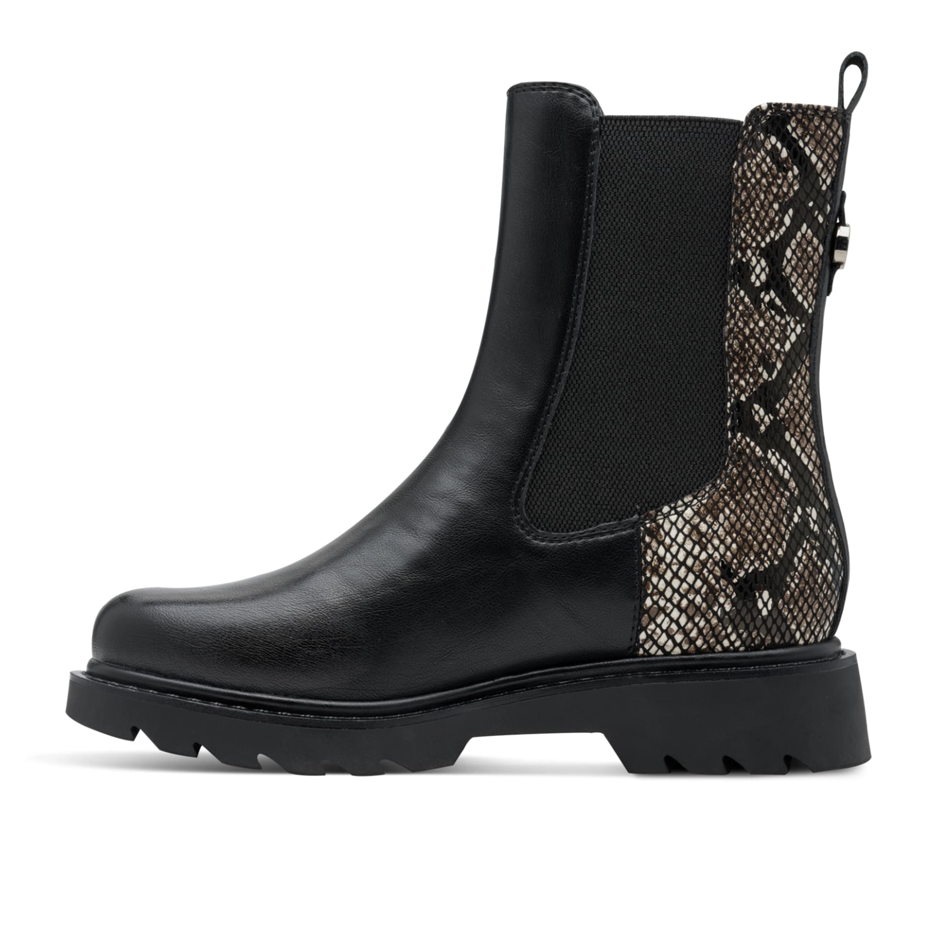 Tamaris Nelia Chelsea Boots 1-25411-45 in Black Snake