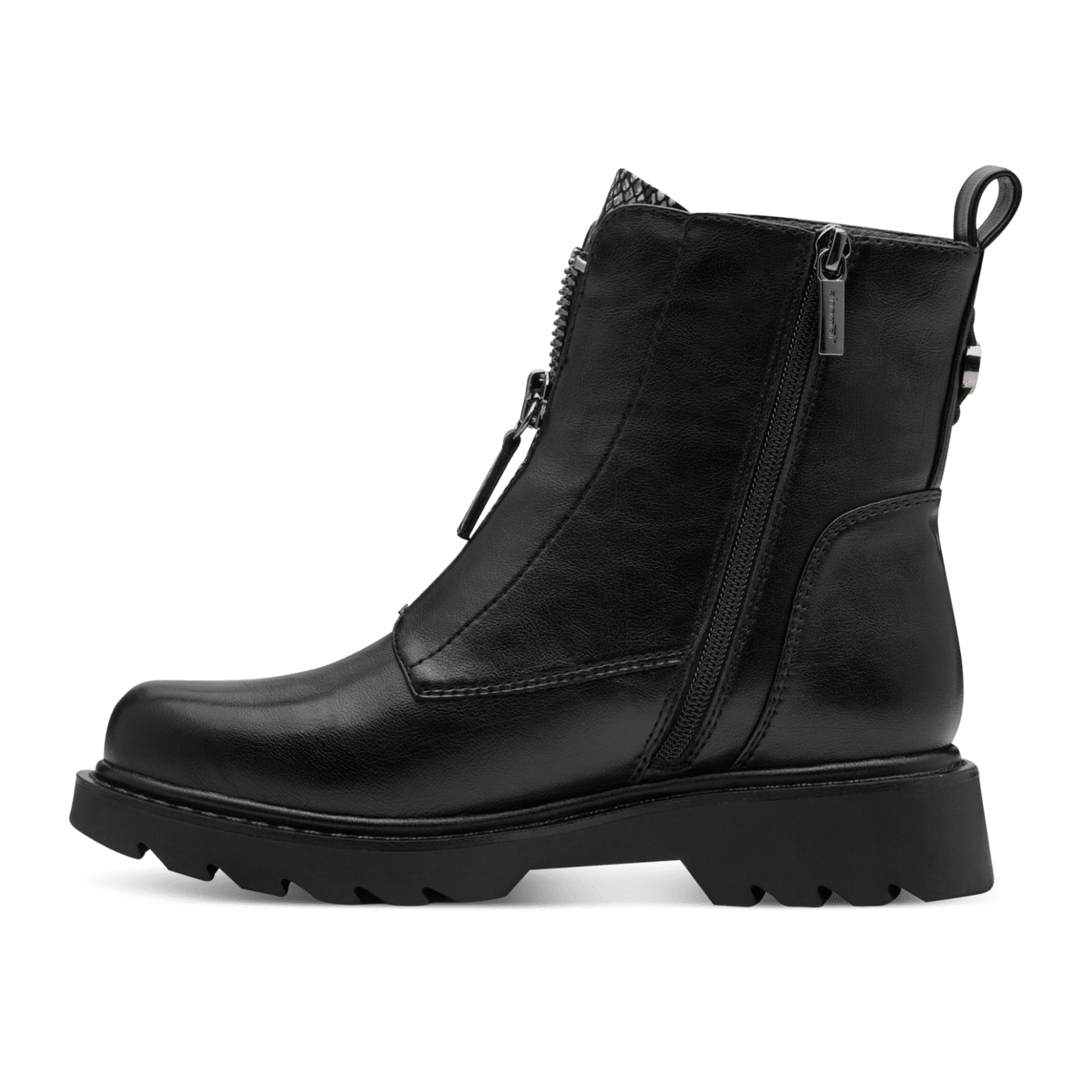 Tamaris Nelia Enkellaarsjes 1-25412-45 in Black Snake