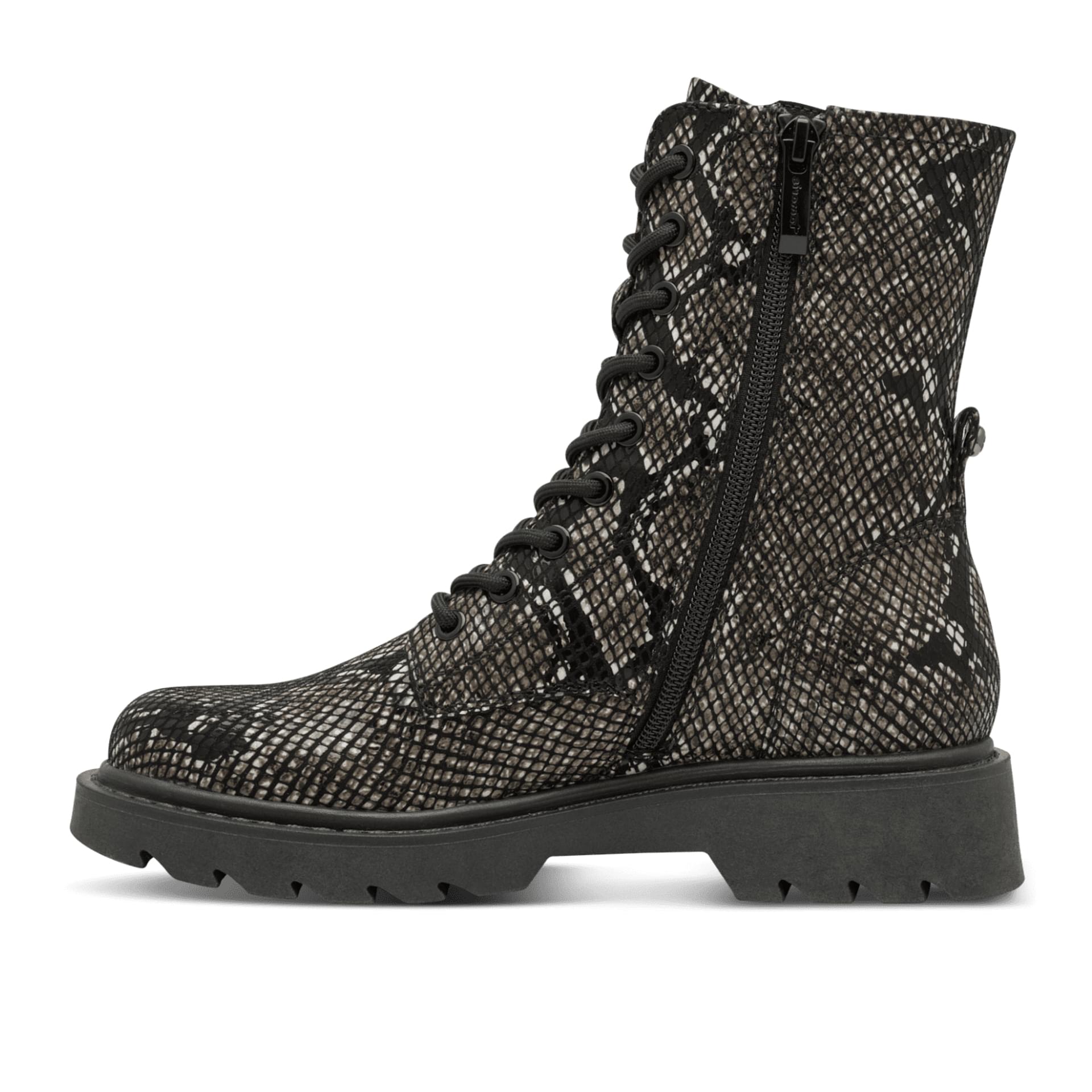 Tamaris Nelia Enkellaarsjes 1-25918-43 in Black Snake