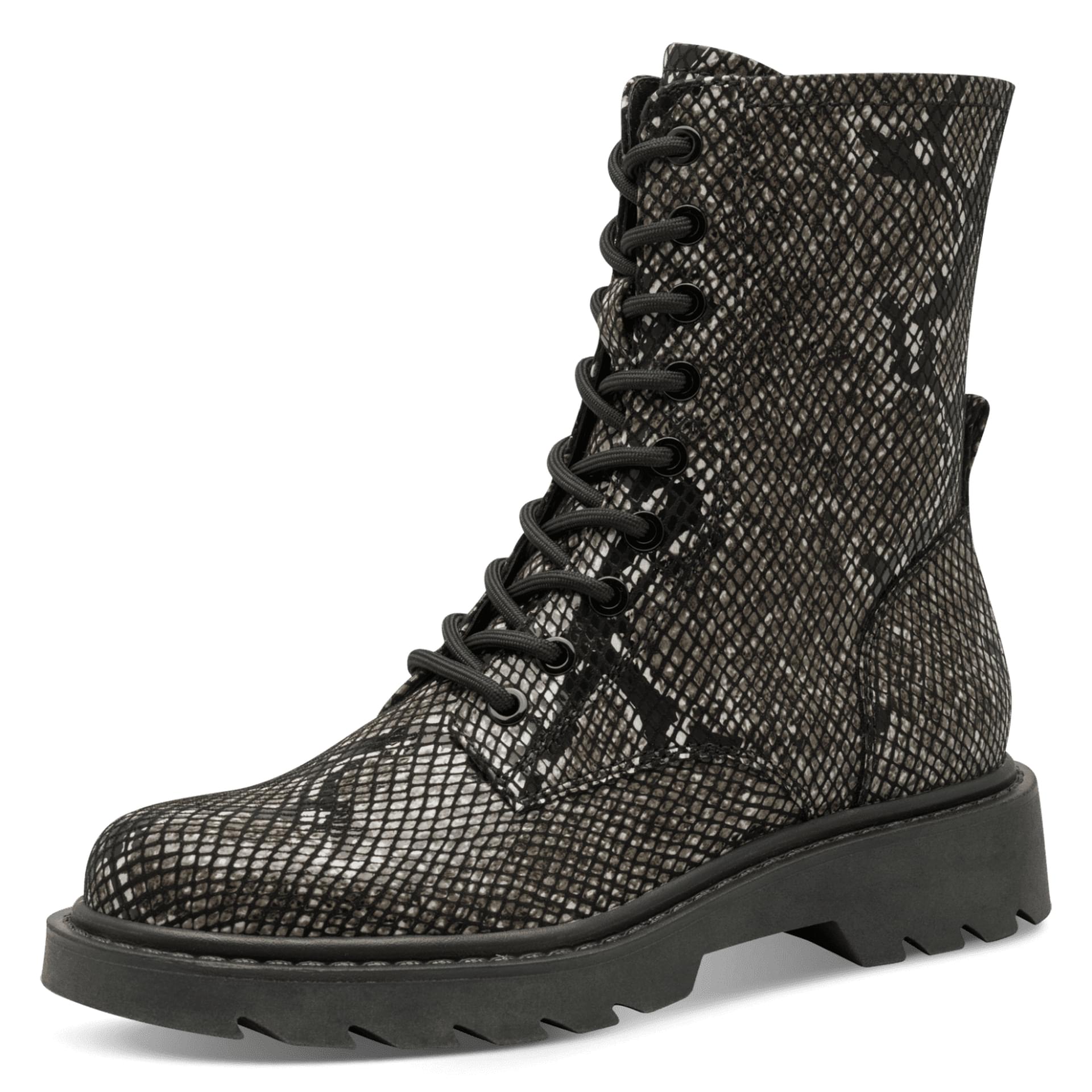 Tamaris Nelia Enkellaarsjes 1-25918-43 in Black Snake