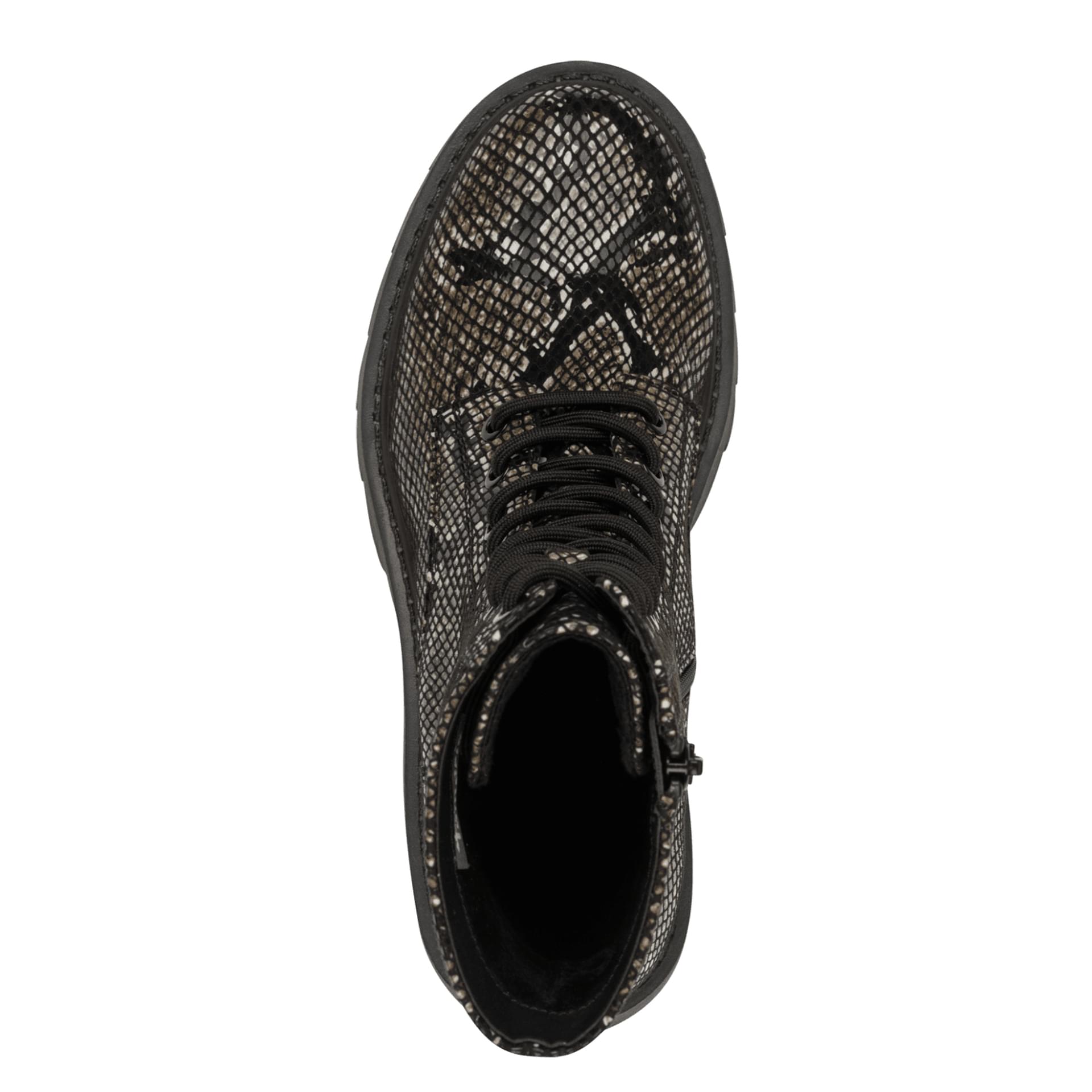 Tamaris Nelia Enkellaarsjes 1-25918-43 in Black Snake