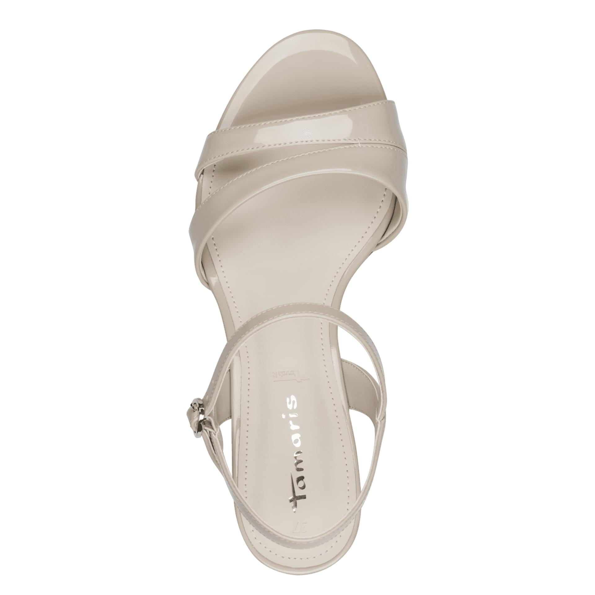 Tamaris Nickie Sandales in Beige, vue de dessus (SKU 1-28314-46--400)
