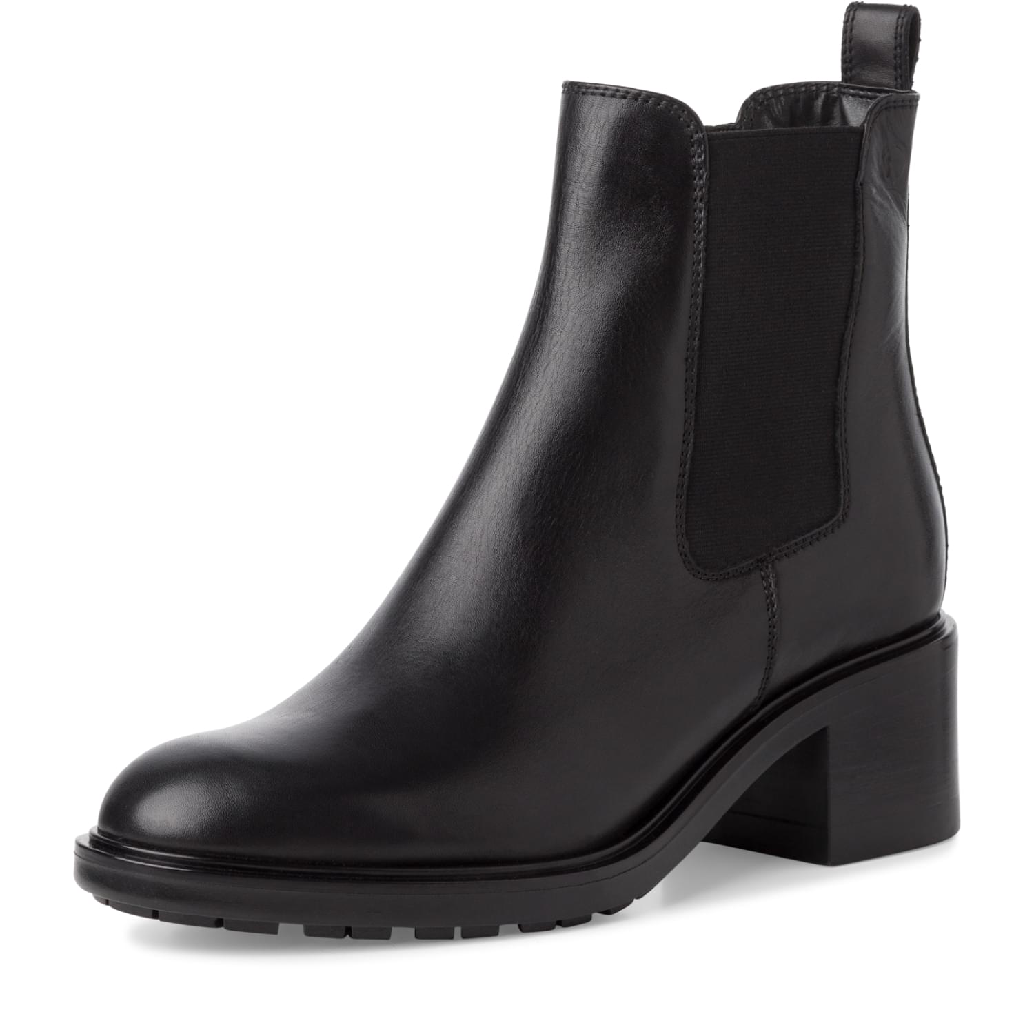 Tamaris Night Chelsea Boots 1-25016-43 in Black