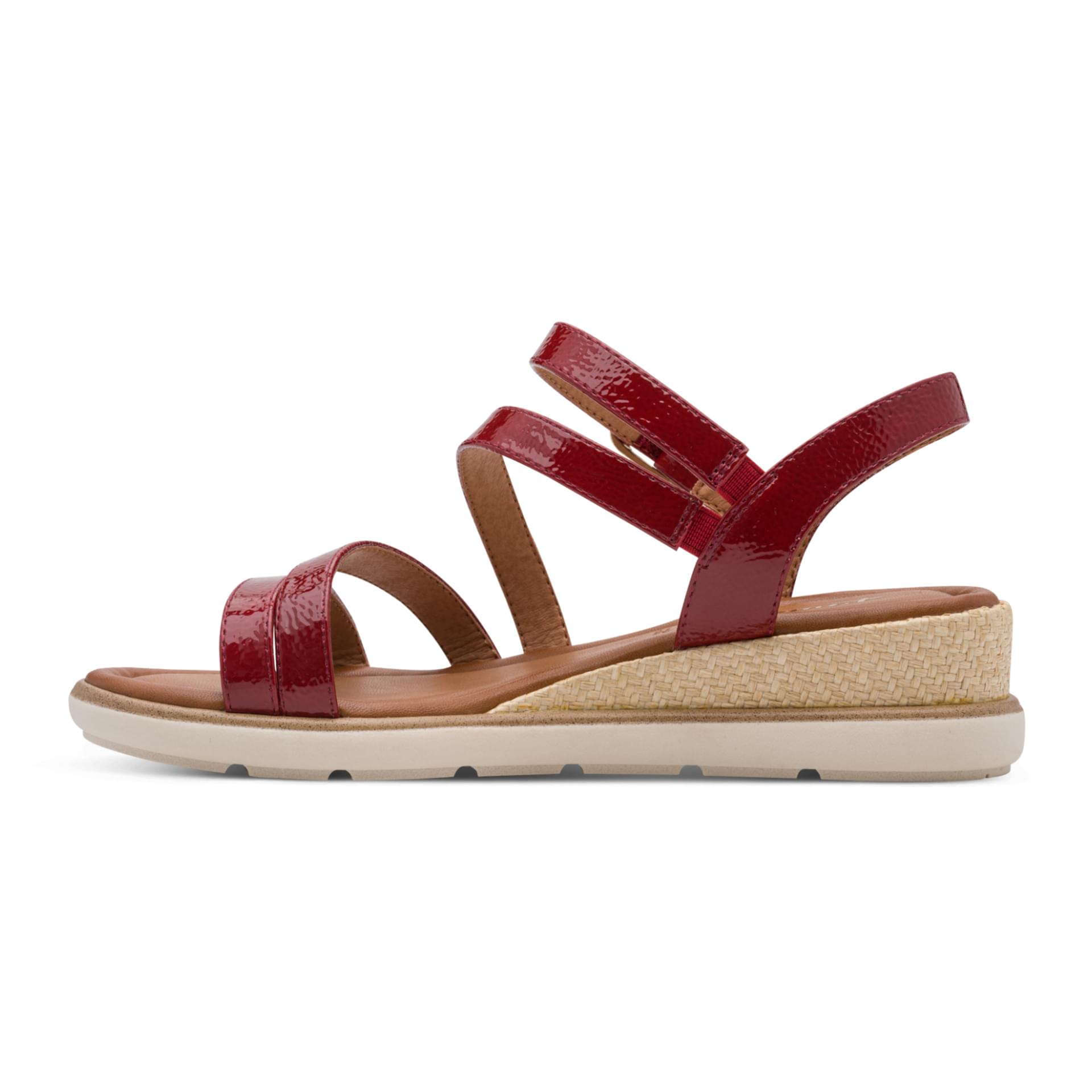Tamaris Nirmala Sandalen in Red Patent, binnenzijde (SKU 1-28713-46--524)