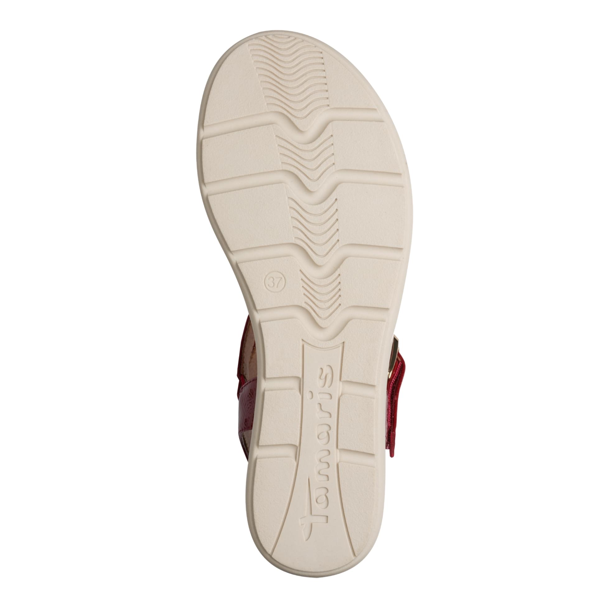 Tamaris Nirmala Sandalen in Red Patent, zool (SKU 1-28713-46--524)