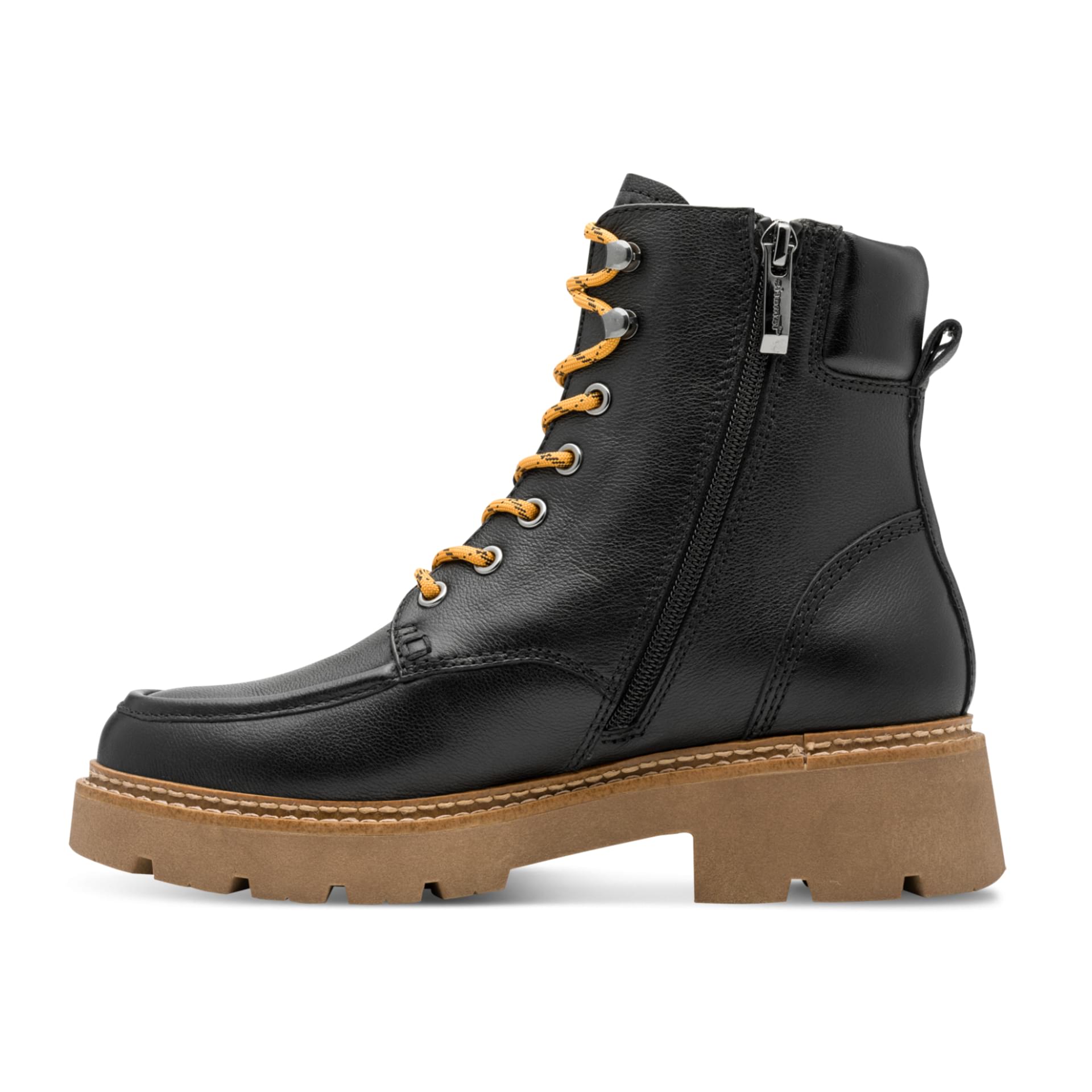 Tamaris Novana Enkellaarsjes 1-26903-45 in Black Leather