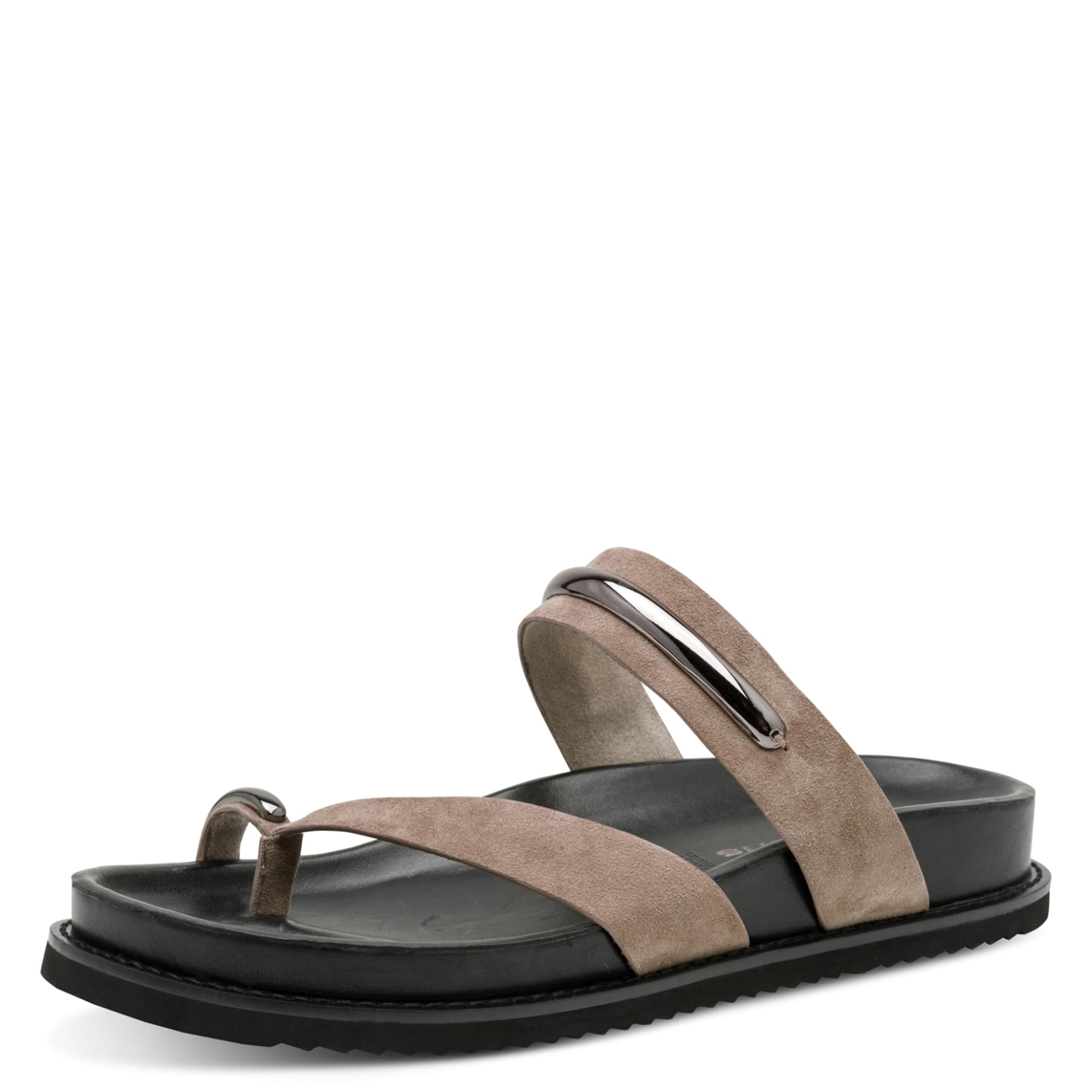 Tamaris Olearia Loafers in Taupe, three-quarter view (SKU 1-27415-46--341)