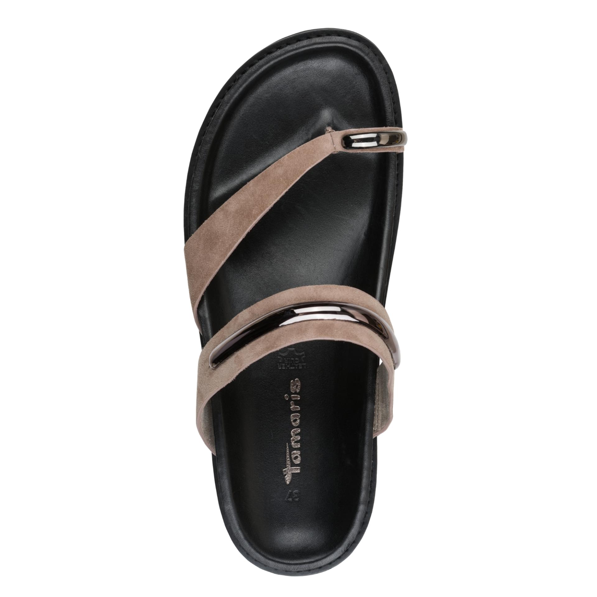 Tamaris Olearia Loafers in Taupe, top view (SKU 1-27415-46--341)