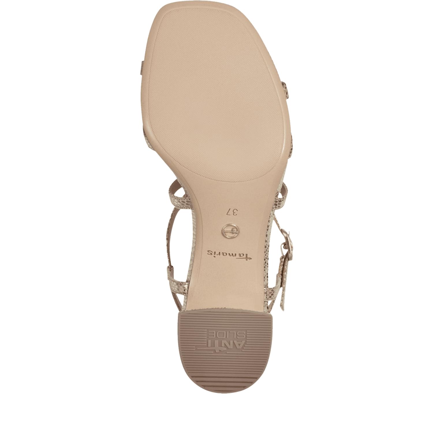 Tamaris Paola Sandals 1-28204-42 in Lt Gold Struct