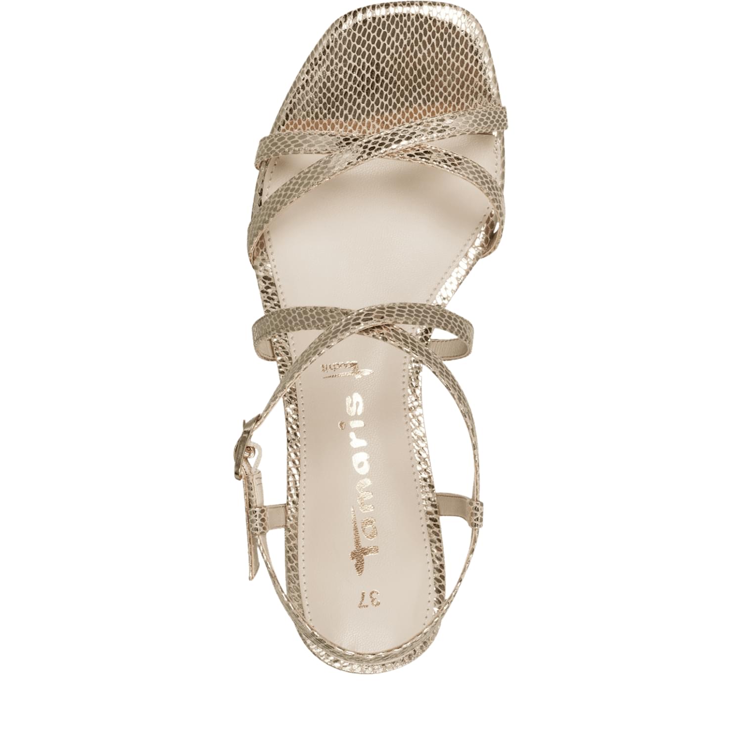 Tamaris Paola Sandals 1-28204-42 in Lt Gold Struct