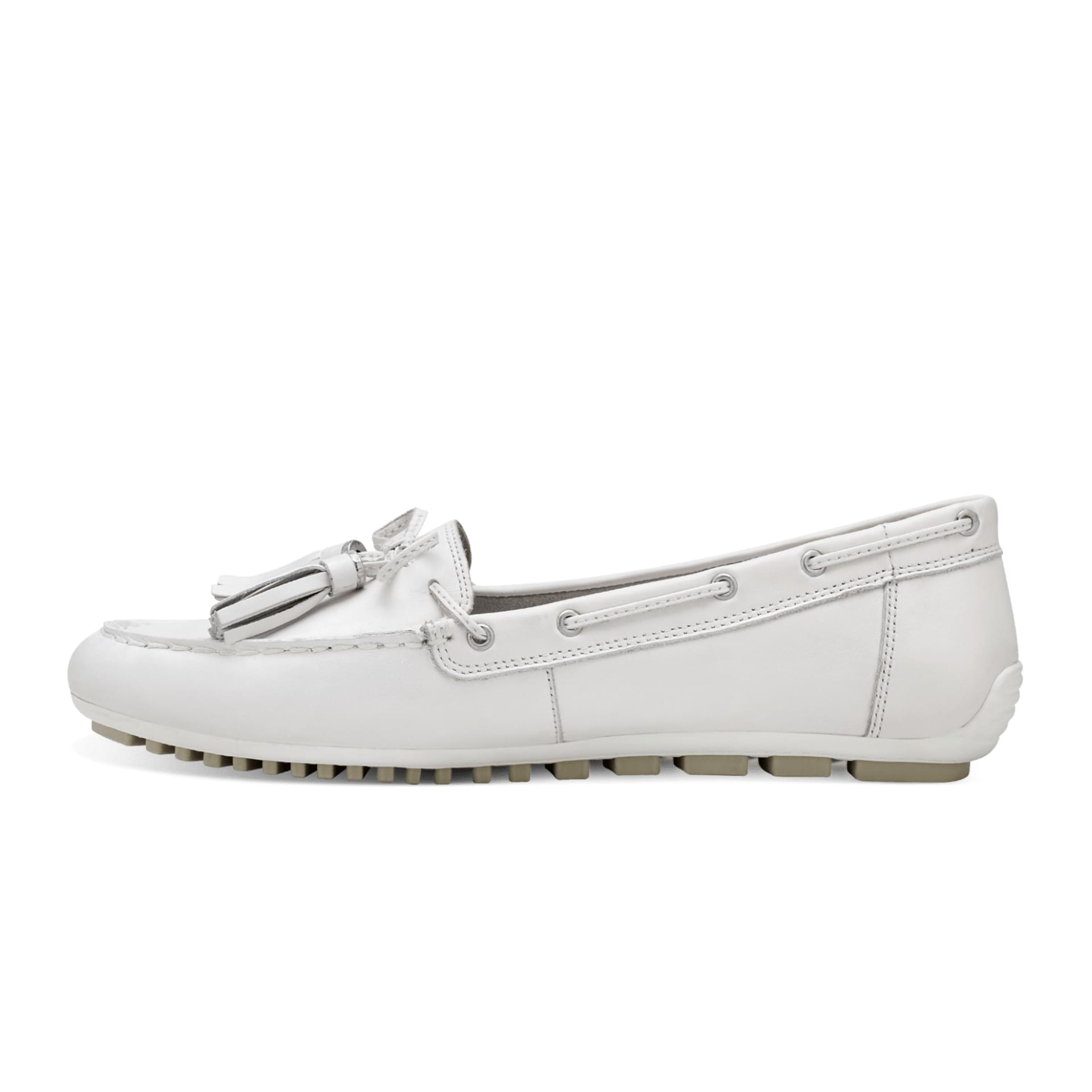 Tamaris Paty Flats 1-1-24613-20 in White Leather