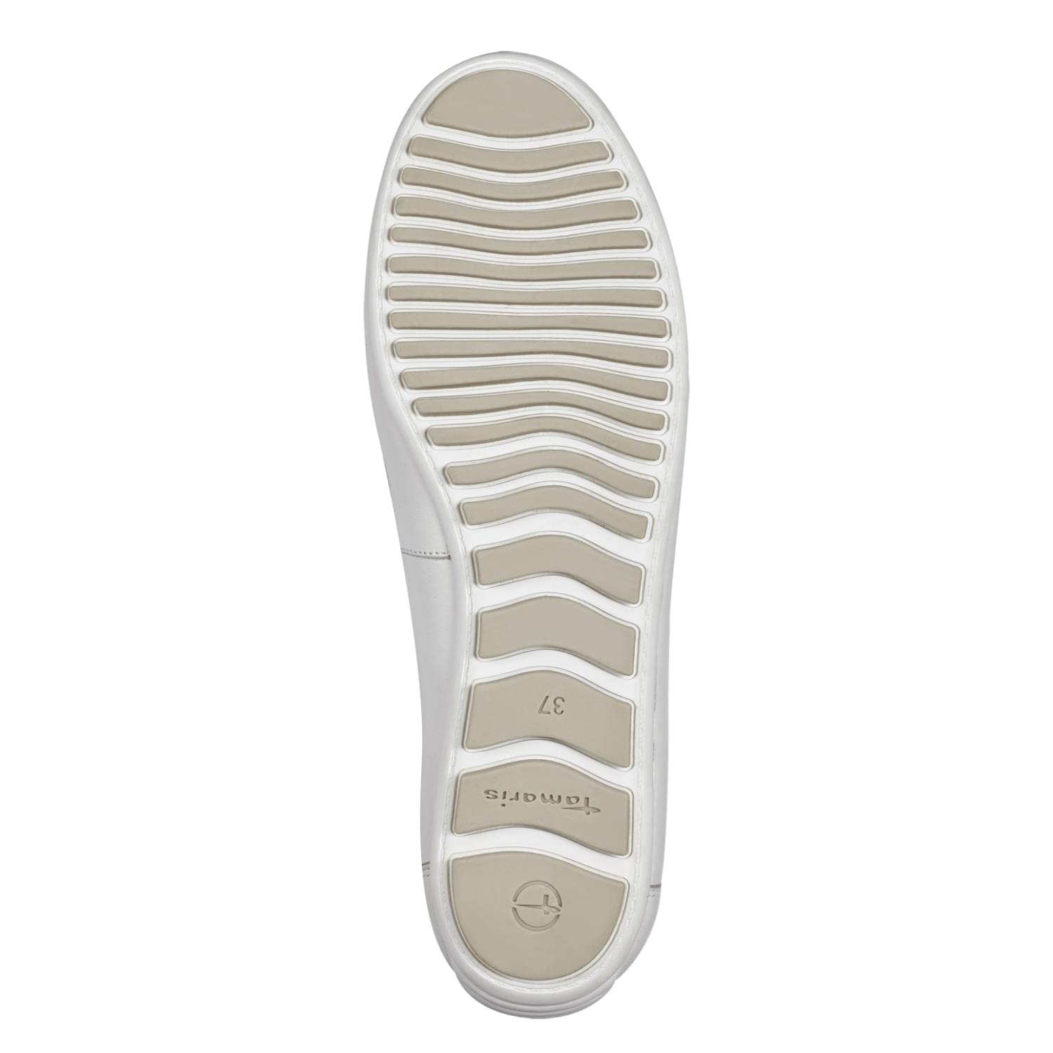 Tamaris Paty Flats 1-1-24613-20 in White Leather
