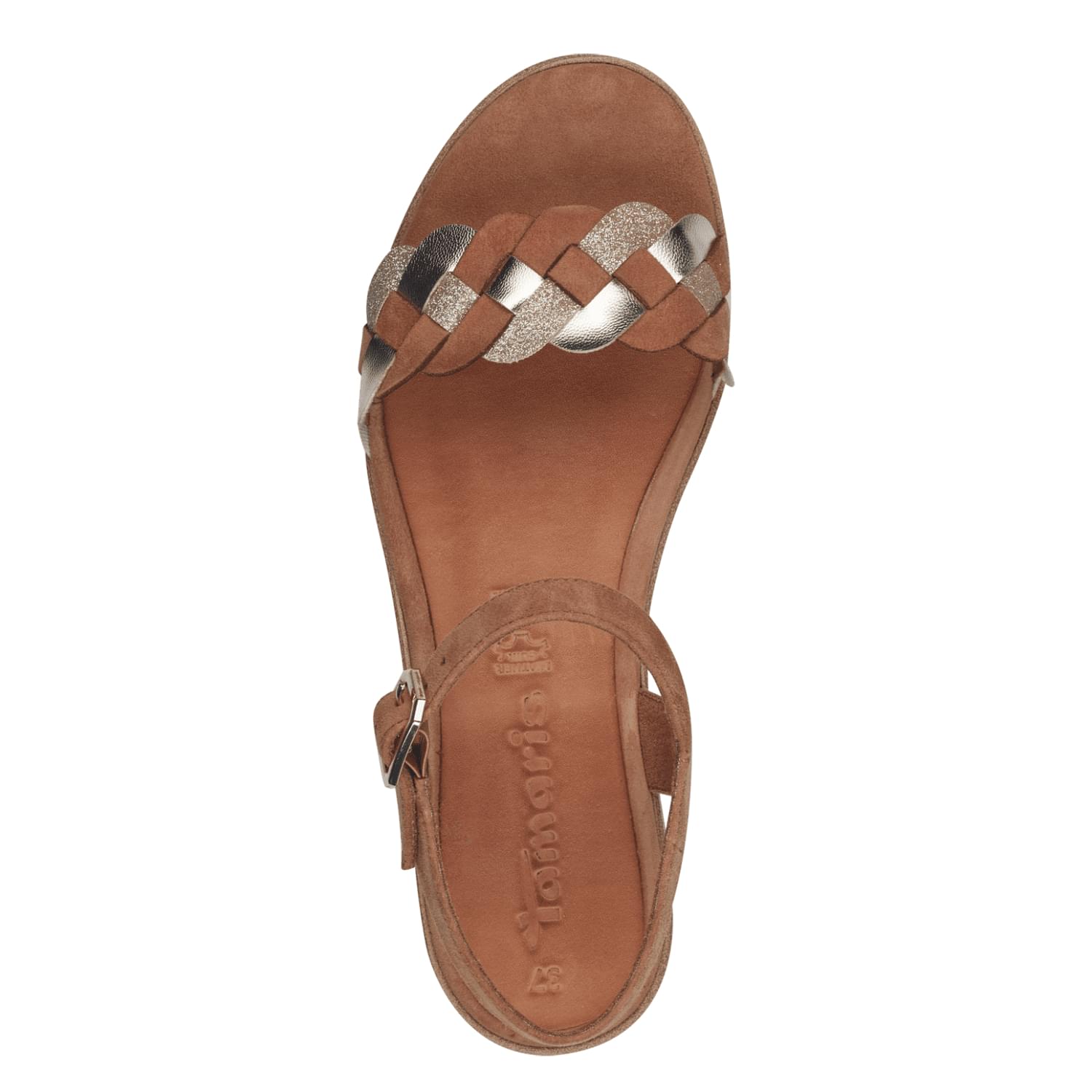 Tamaris Peony Sandals 1-28216-42 in Cognac Comb