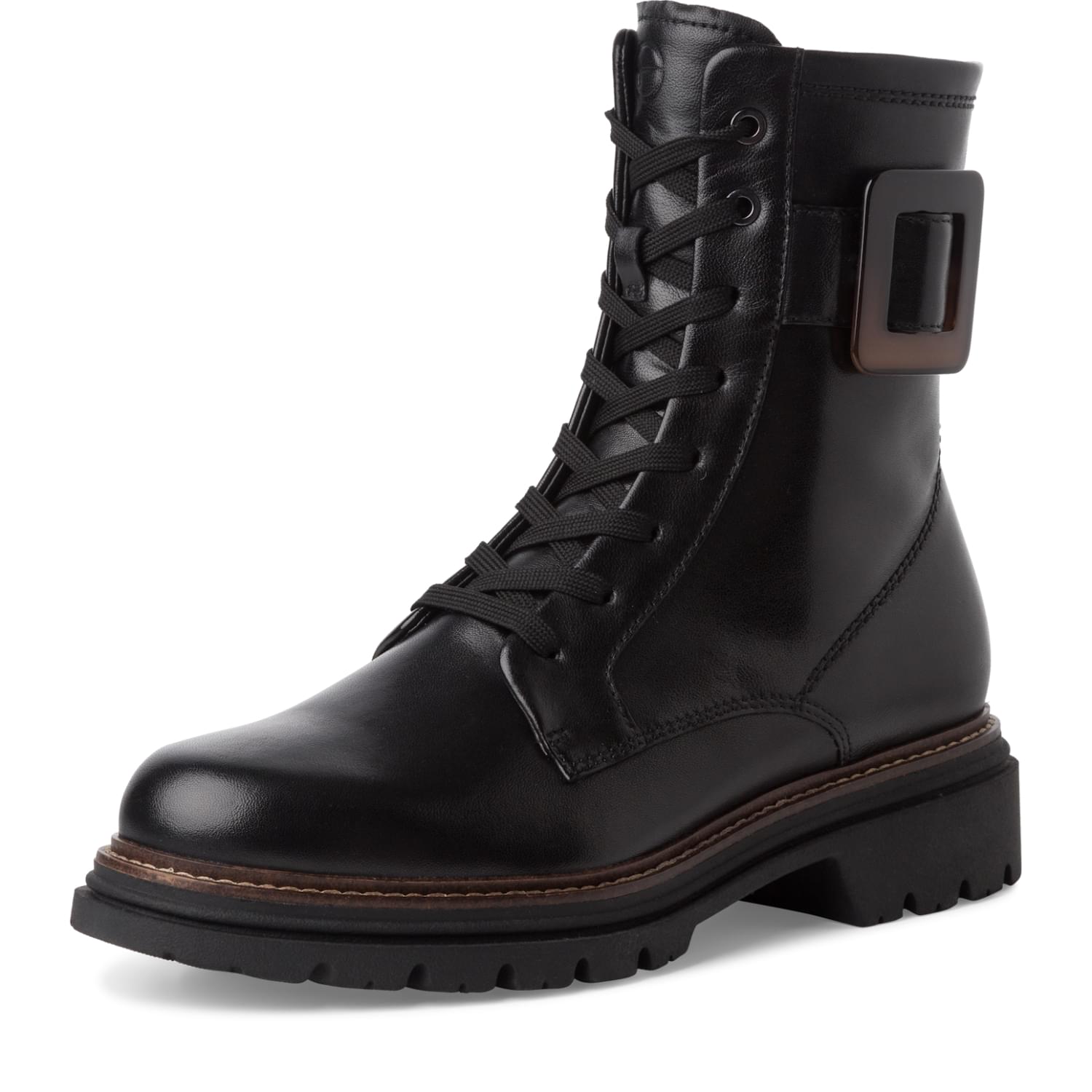 Tamaris Rakete Bottines 1-25221-43 in Black Leather