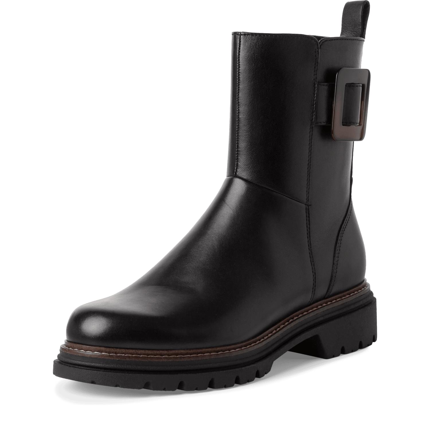 Tamaris Rakete Bottines 1-25415-43 in Black Leather