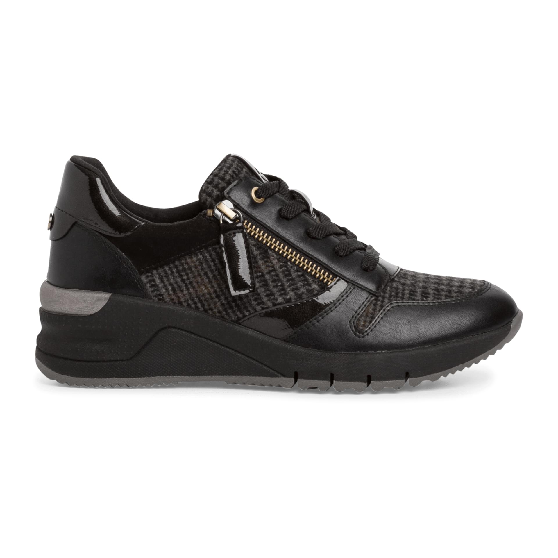 Tamaris Rea Sneakers 1-1-23702-29 in Blk/Felt Comb