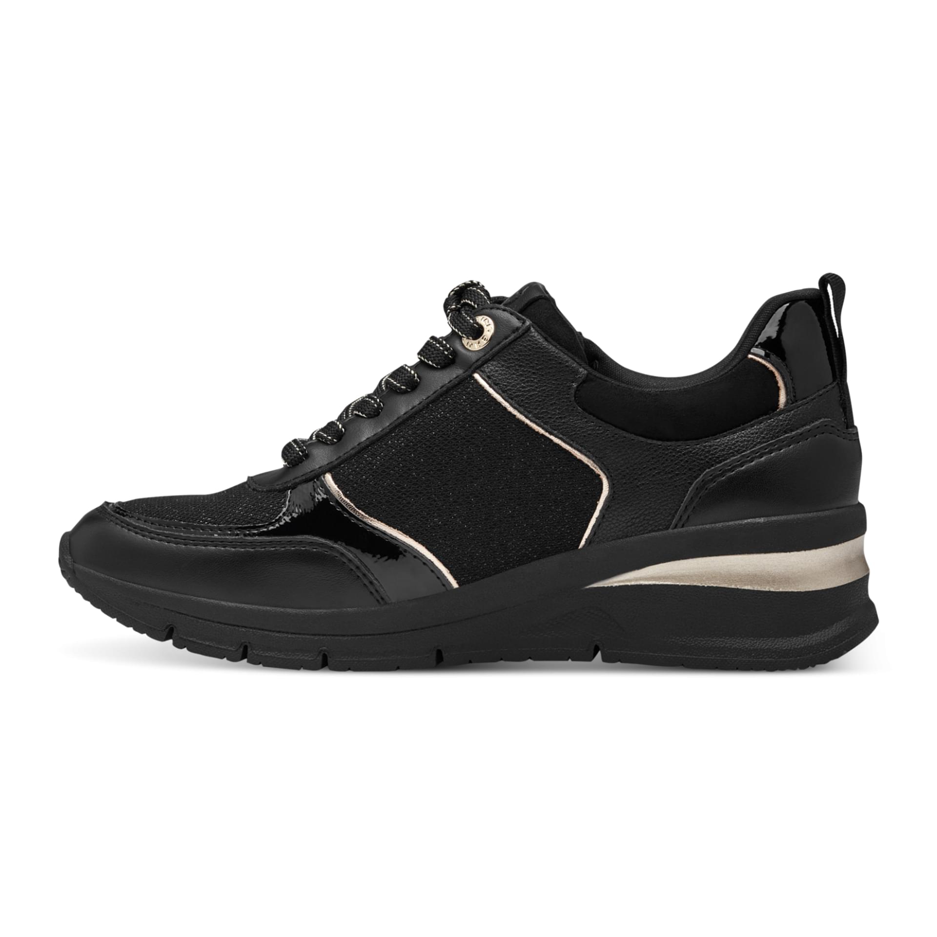 Tamaris Rea Sneakers 1-23721-42 in Black/Gold