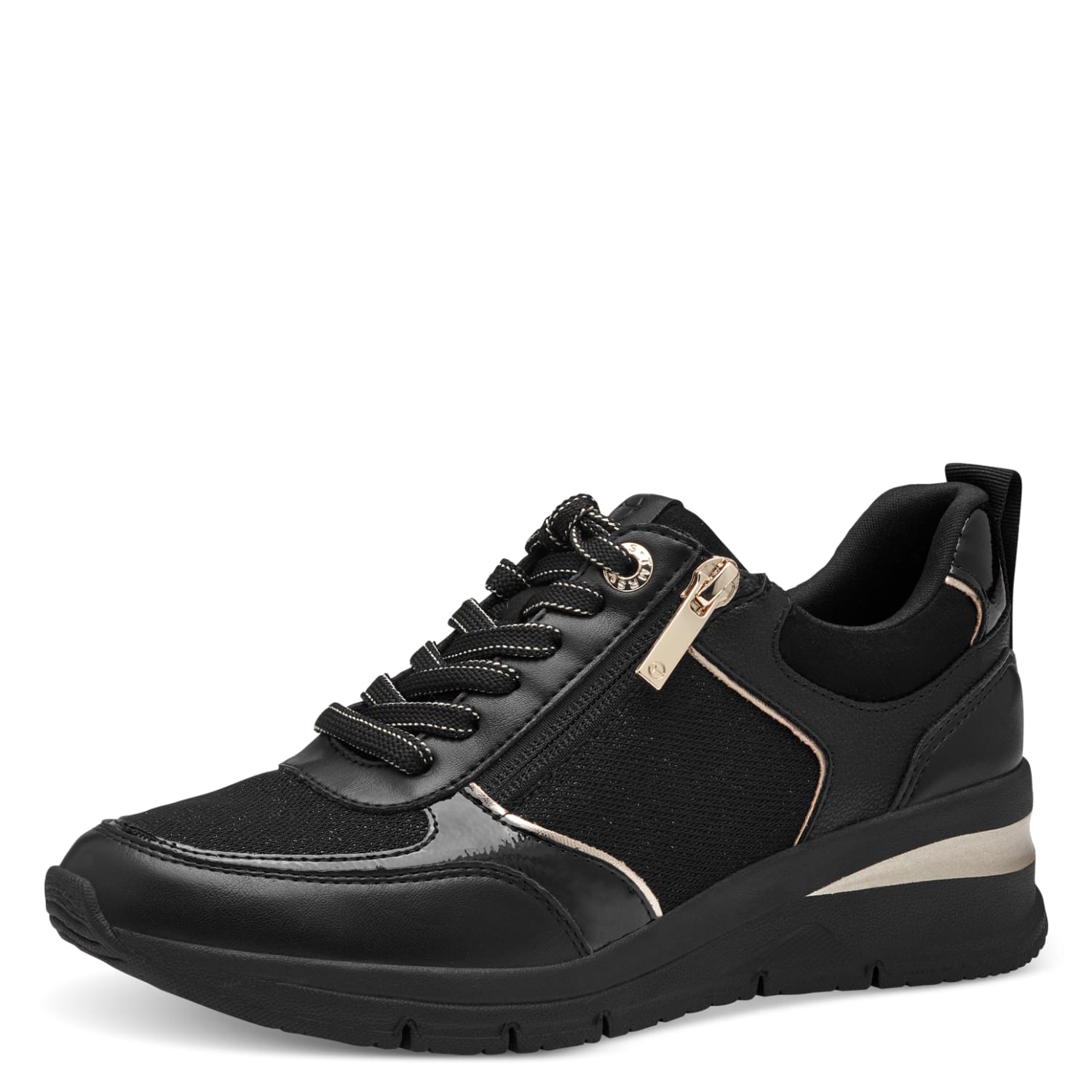 Tamaris Rea Sneakers 1-23721-42 in Black/Gold