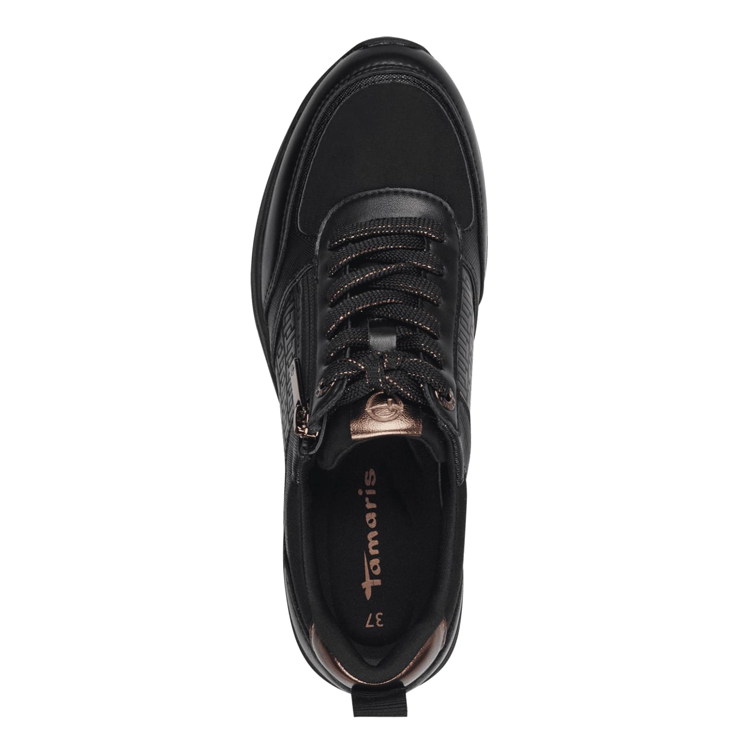 Tamaris Rea Sneakers 1-23721-42 in Black/Copper