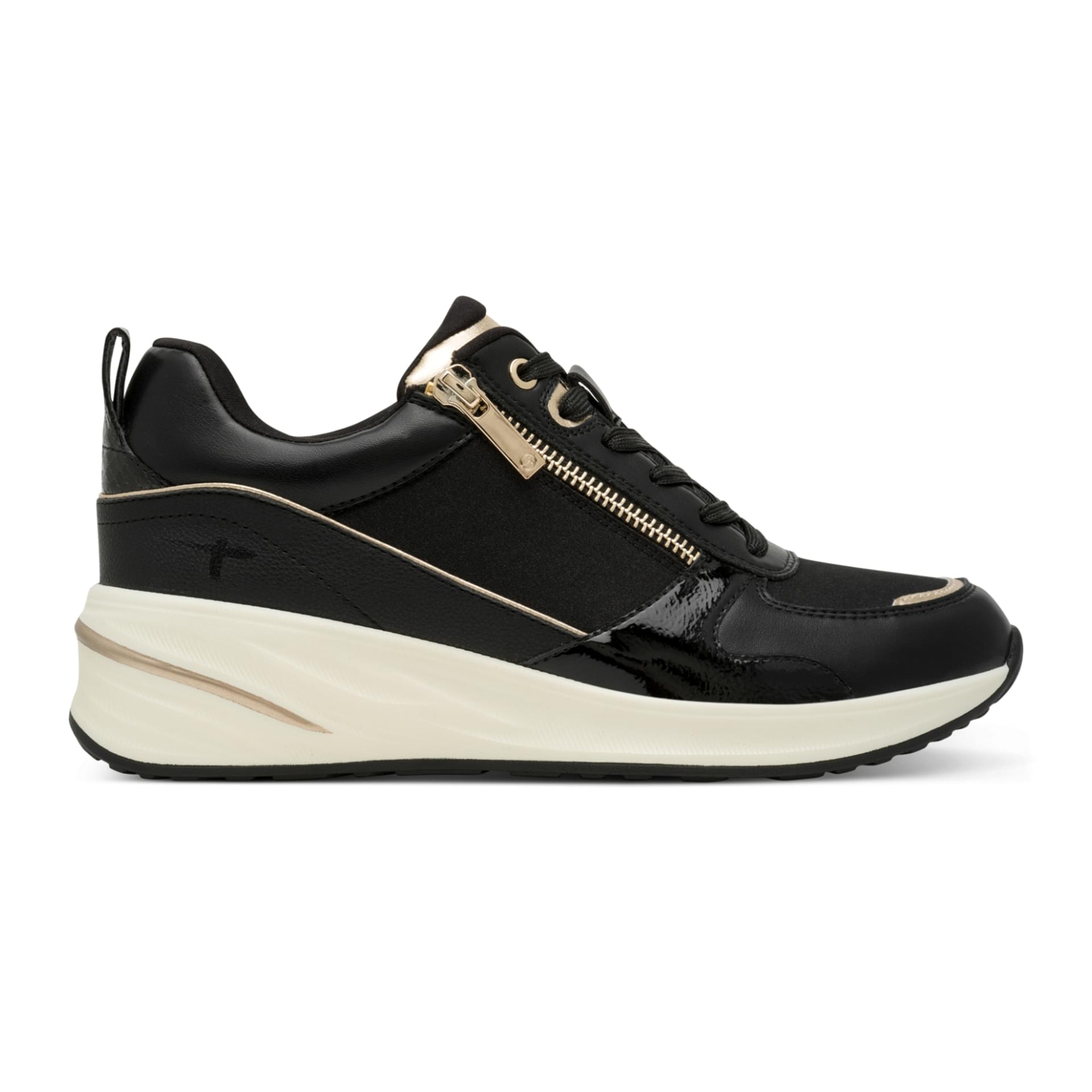Tamaris Rea Sneakers 1-23754-45 in Black/Gold