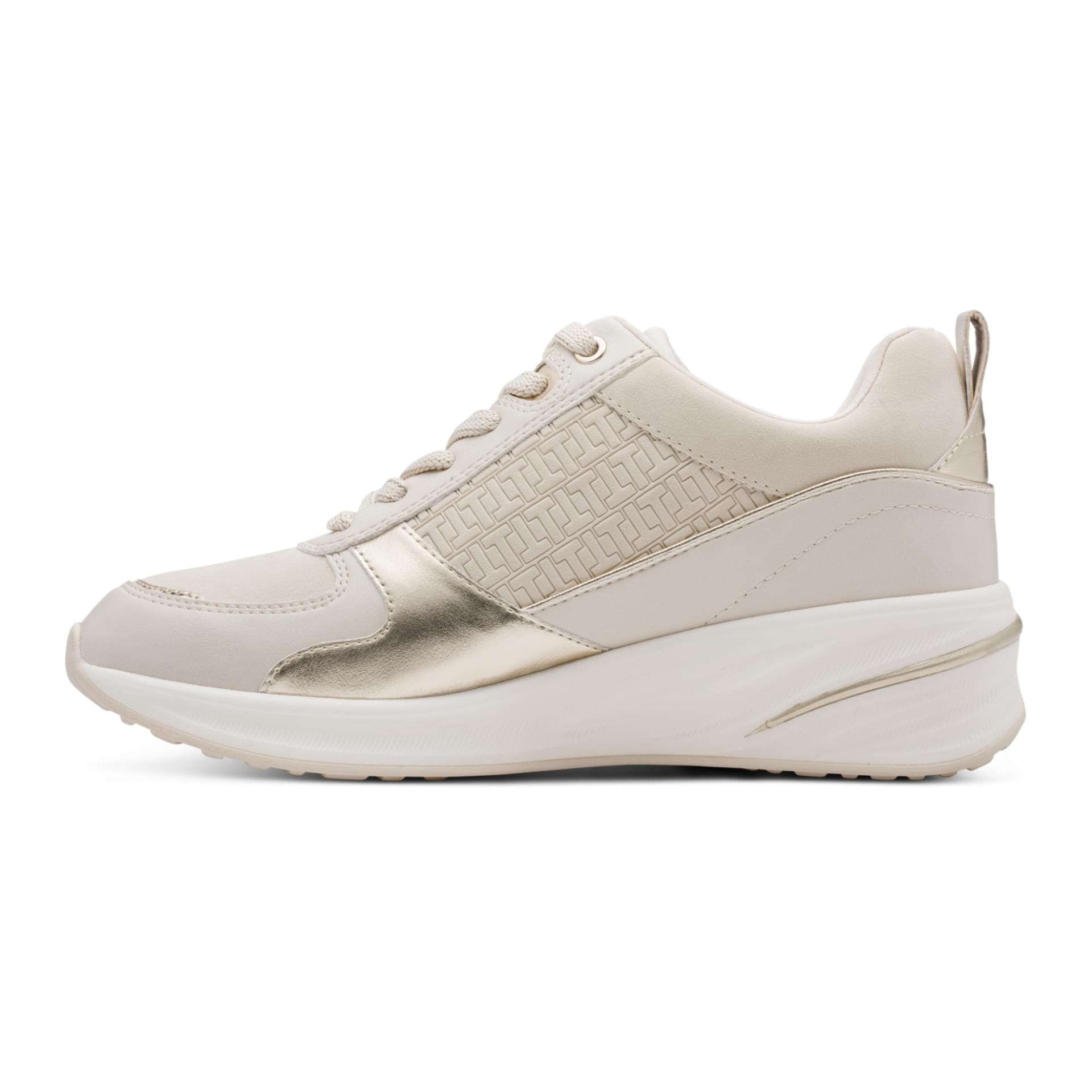 Tamaris Rea Sneakers 1-23754-45 in Ivory/Gold