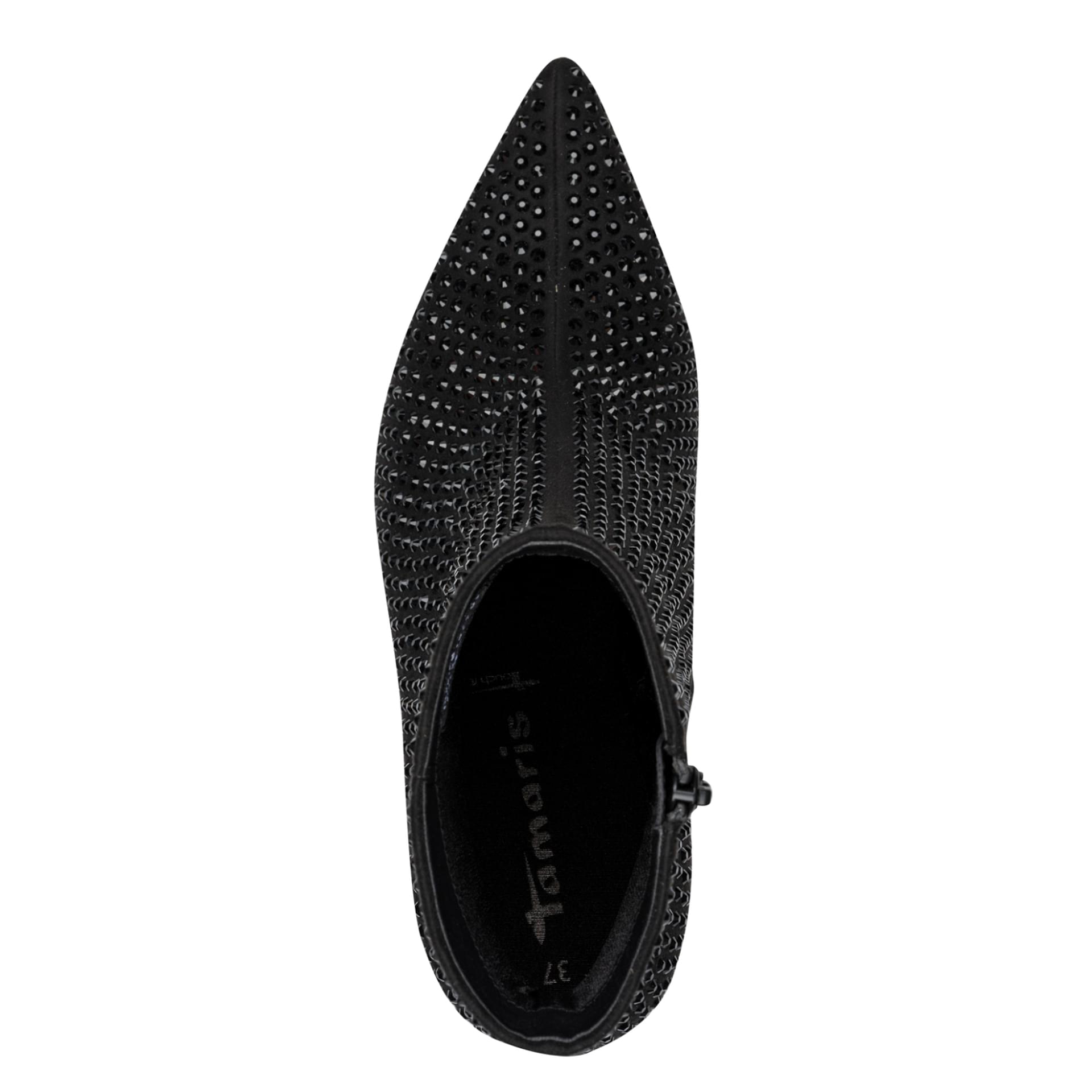 Tamaris Reyna Bottines in Black Glam, vue de dessus (SKU 1-25385-47--043)