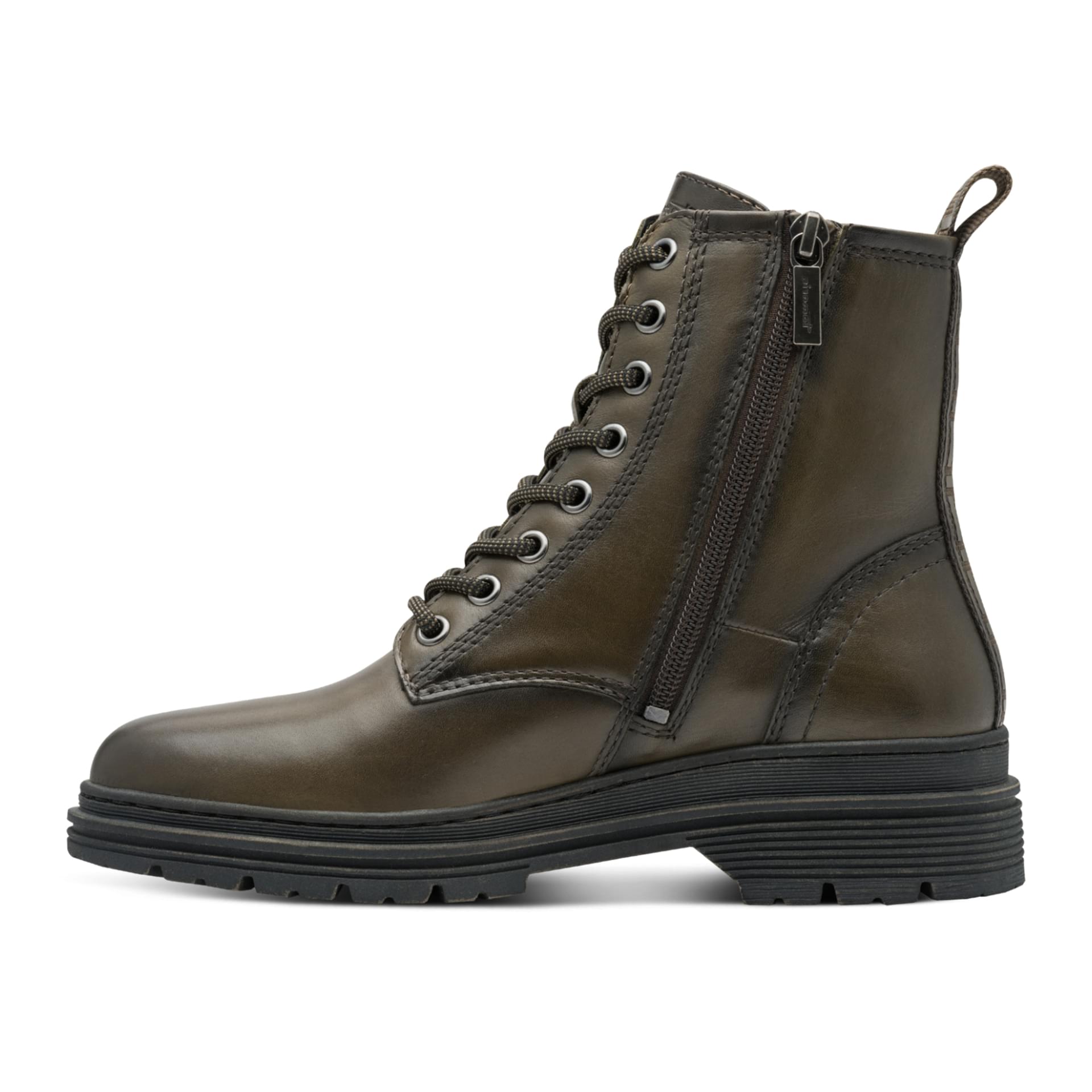 Tamaris Rixi Bottines in Olive, côté intérieur (SKU 1-25230-41--7A2)