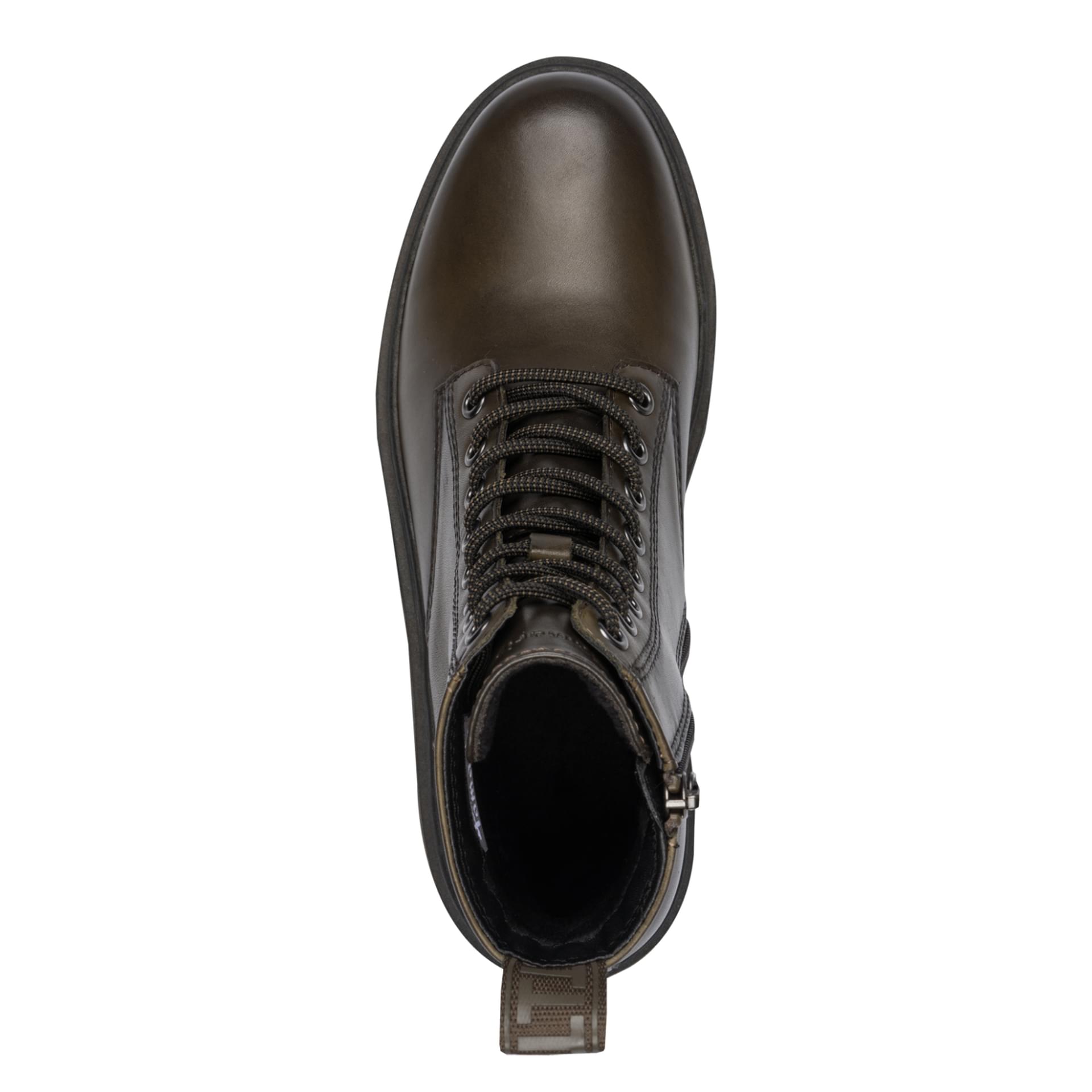 Tamaris Rixi Bottines in Olive, vue de dessus (SKU 1-25230-41--7A2)