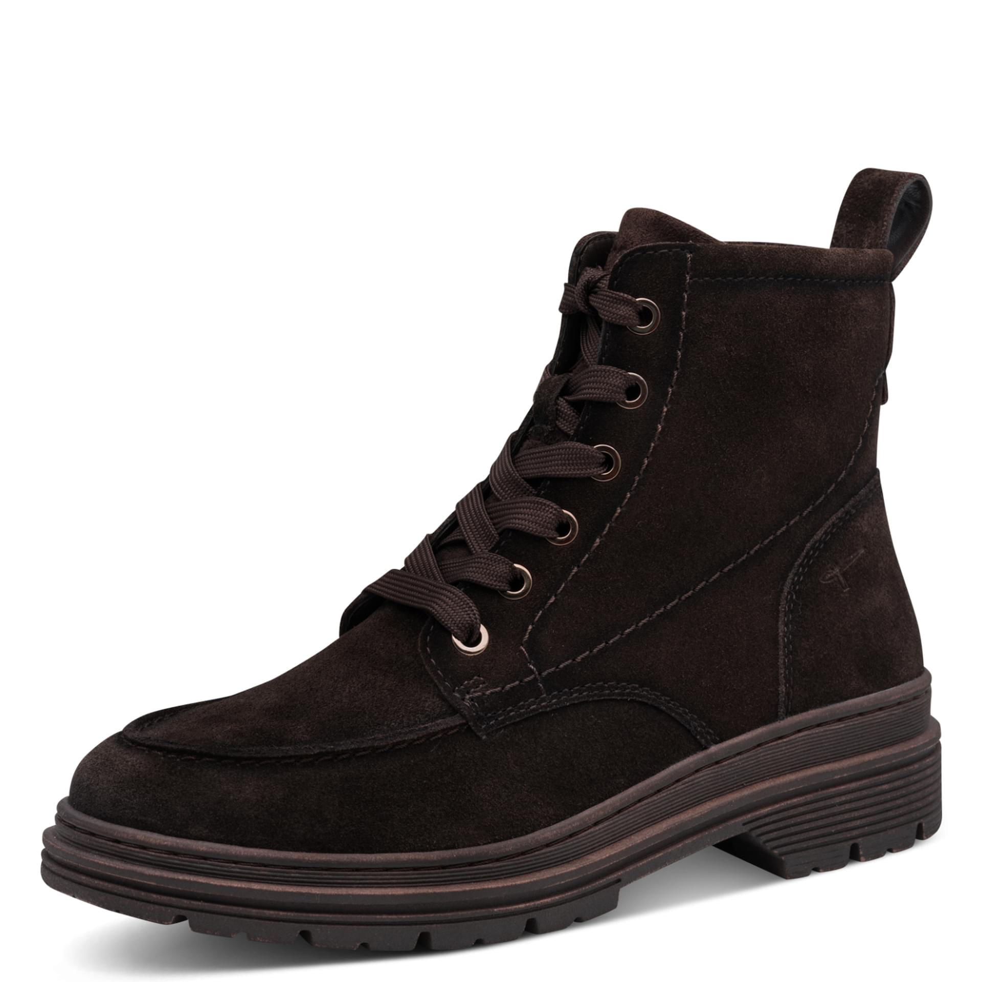 Tamaris Rixi Ankle Boots leather in Mocca, three-quarter view (SKU 1-25234-47--304)