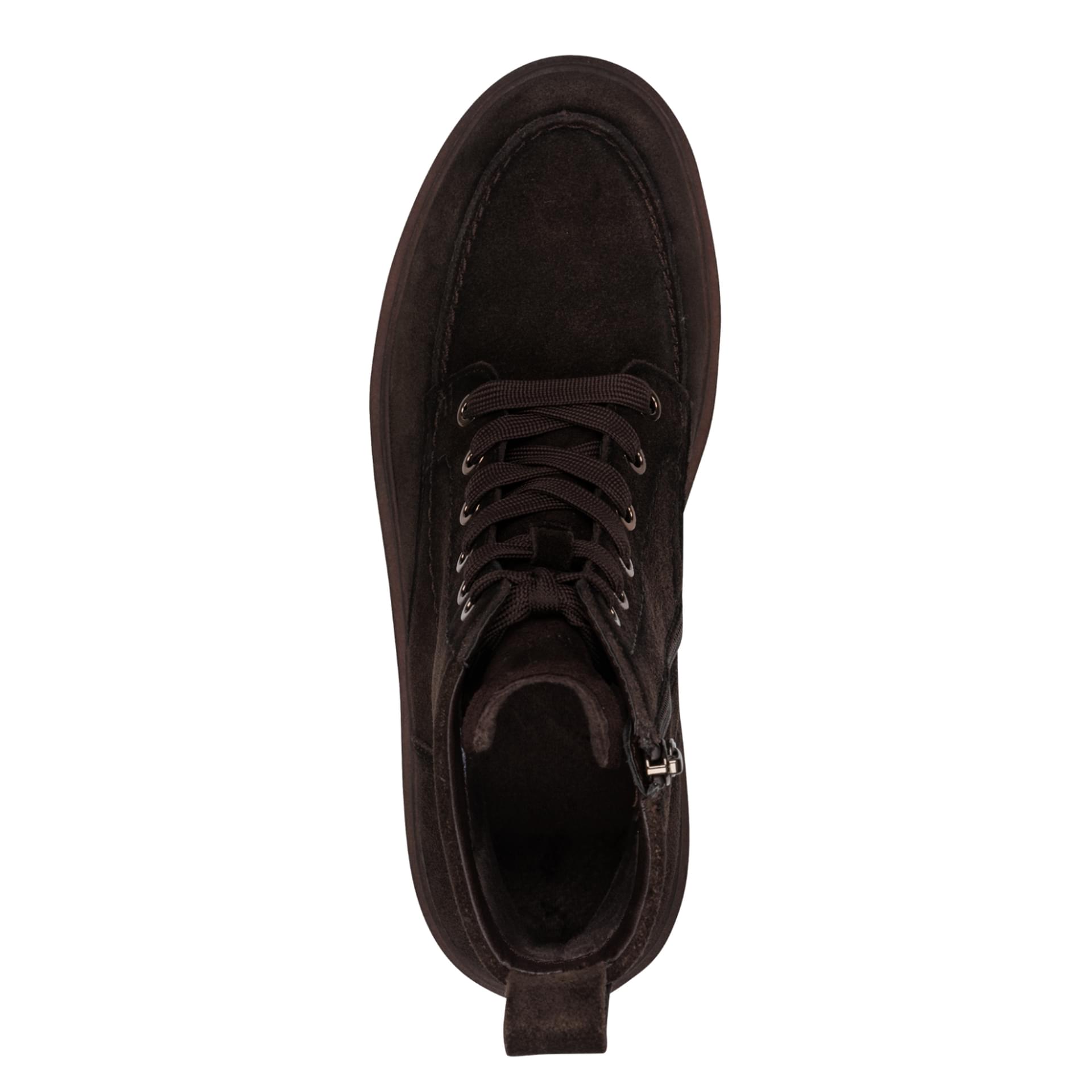 Tamaris Rixi Ankle Boots leather in Mocca, top view (SKU 1-25234-47--304)