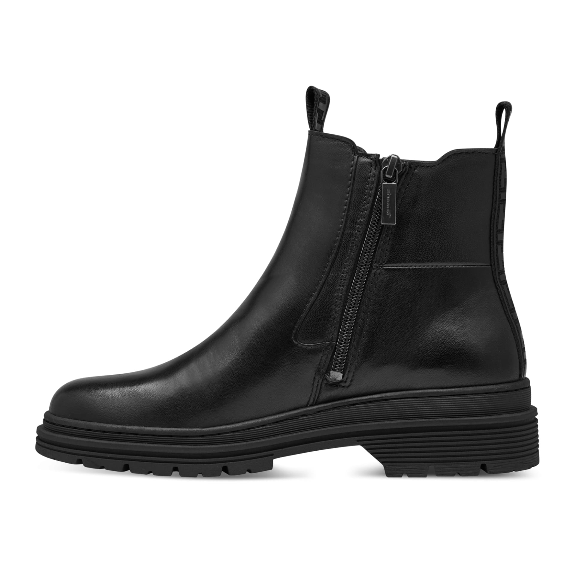 Tamaris Rixi Chelsea Boots 1-25436-41 in Black Leather