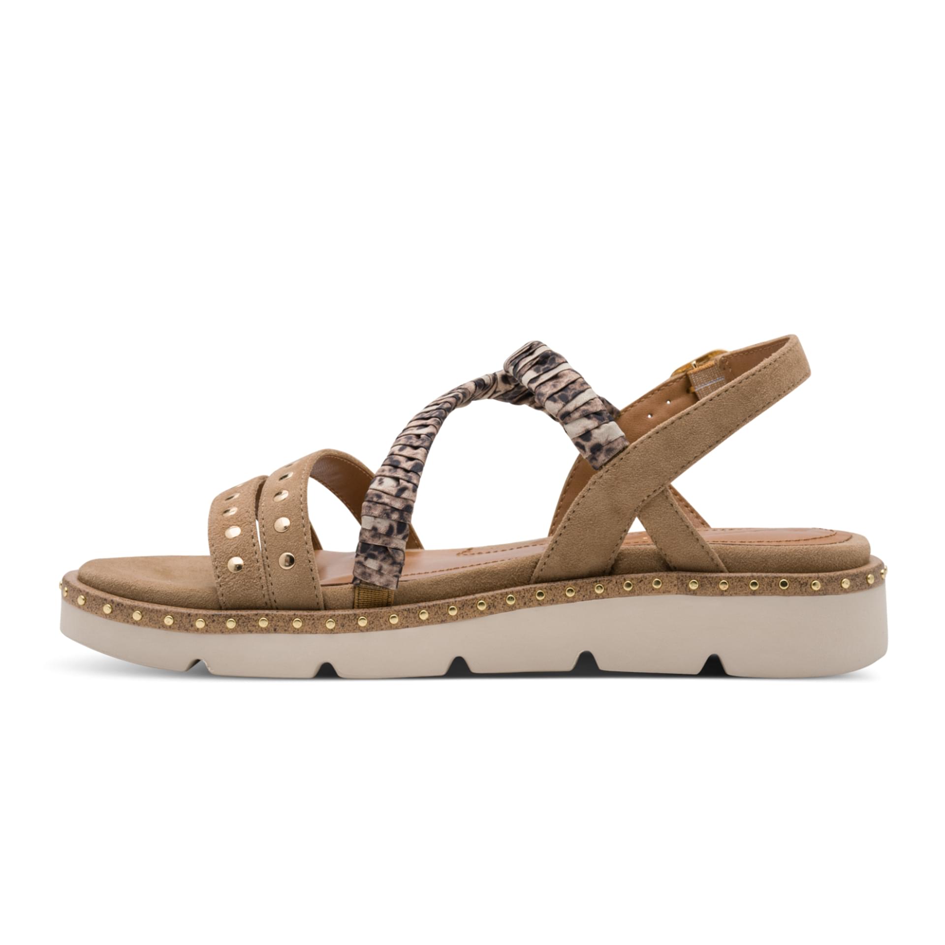 Tamaris Ronni Sandales in Beige Comb, côté intérieur (SKU 1-28227-46--402)