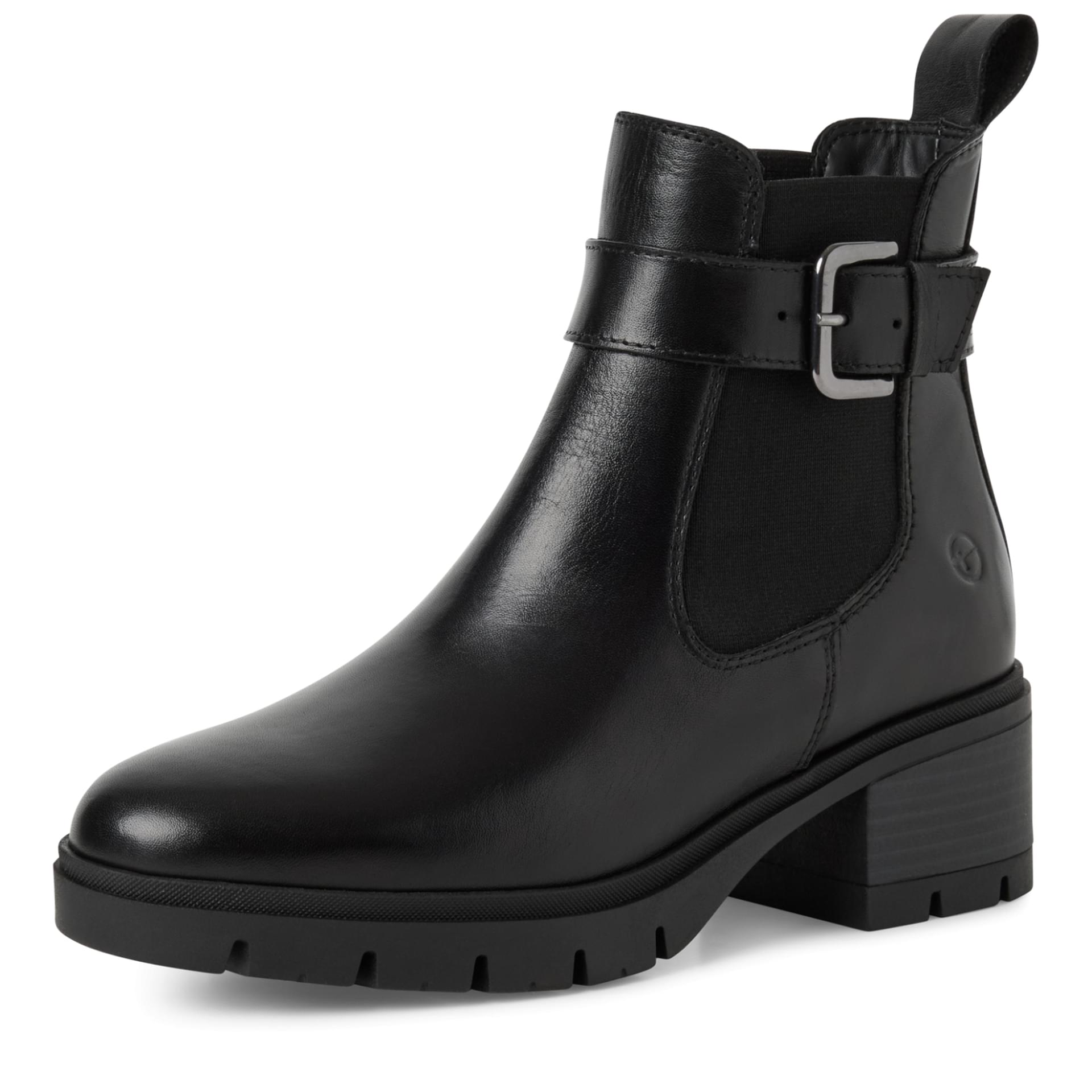 Tamaris Roya Chelsea Boots 1-25447-43 in Black Leather
