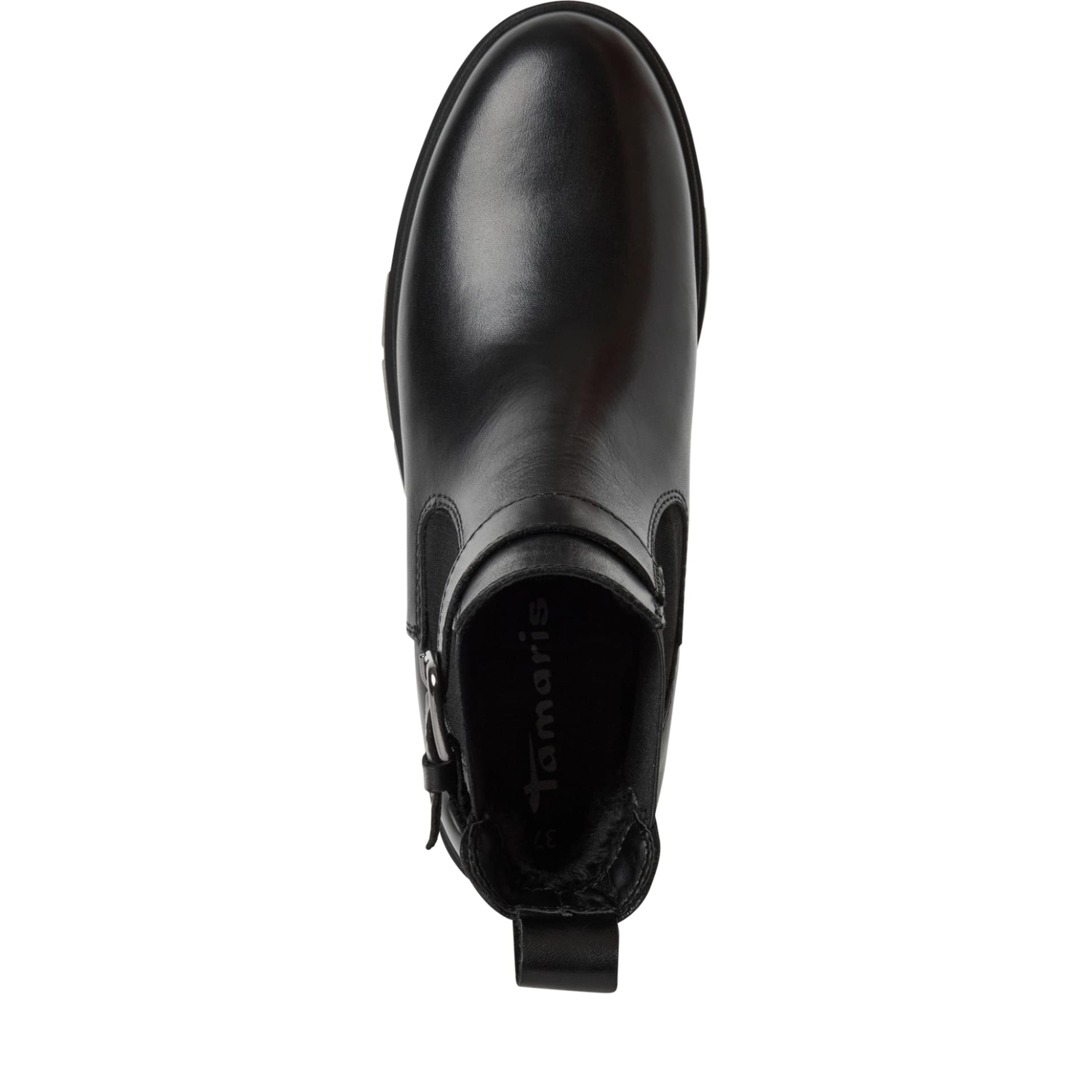 Tamaris Roya Chelsea Boots 1-25447-43 in Black Leather