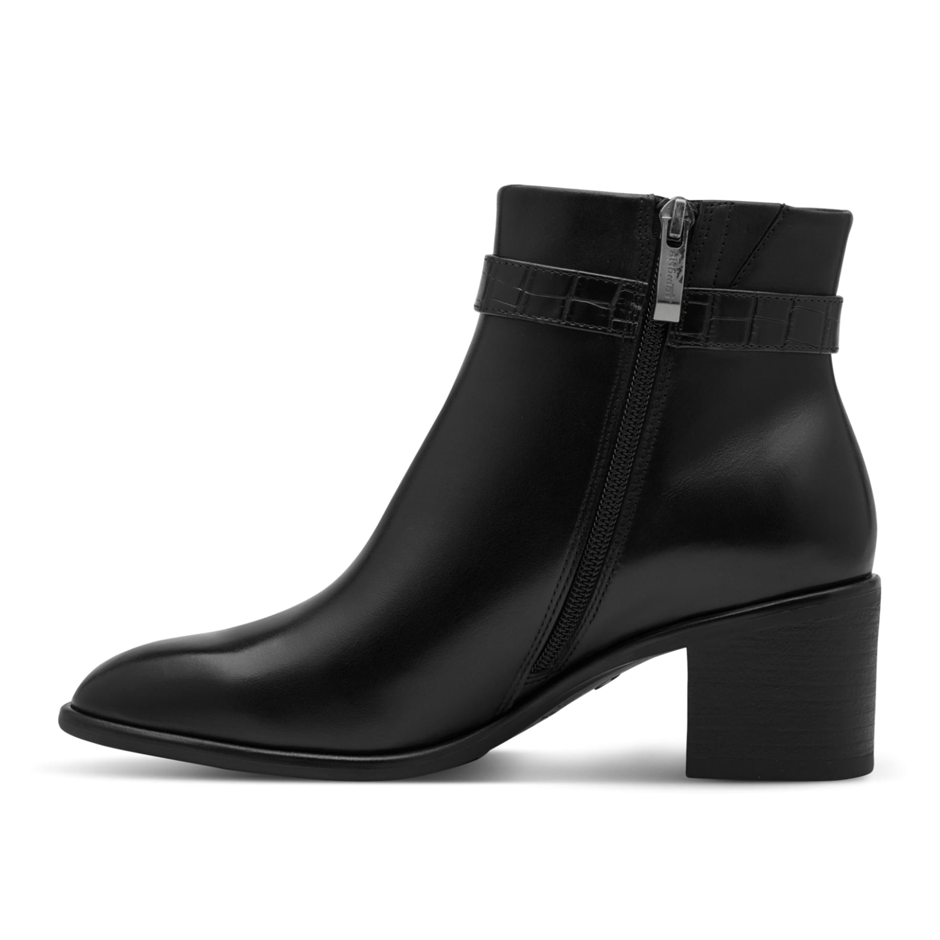 Tamaris Rudinia Enkellaarsjes leer in Black Leather, binnenzijde (SKU 1-25376-47--003)