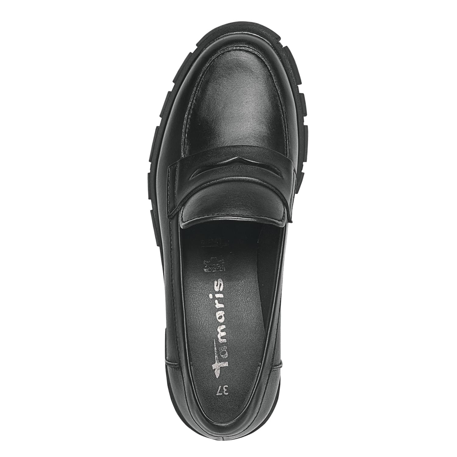 Tamaris Savannah Slippers 1-24439-41 in Black Leather