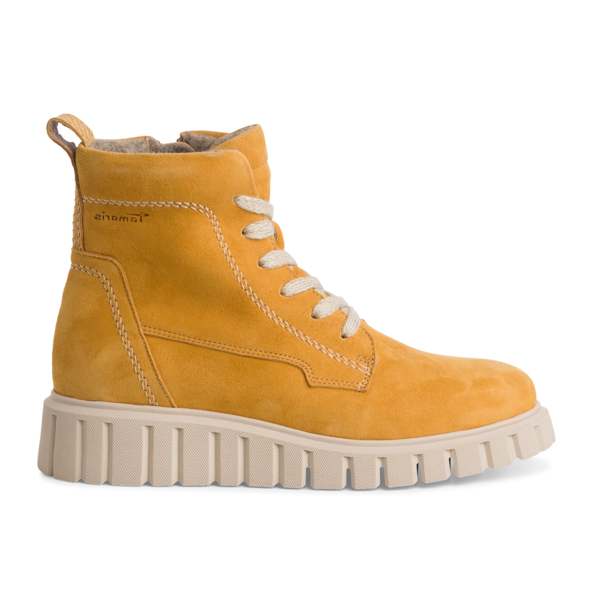 Tamaris Simonetta Enkellaarsjes 1-25268-43 in Mustard