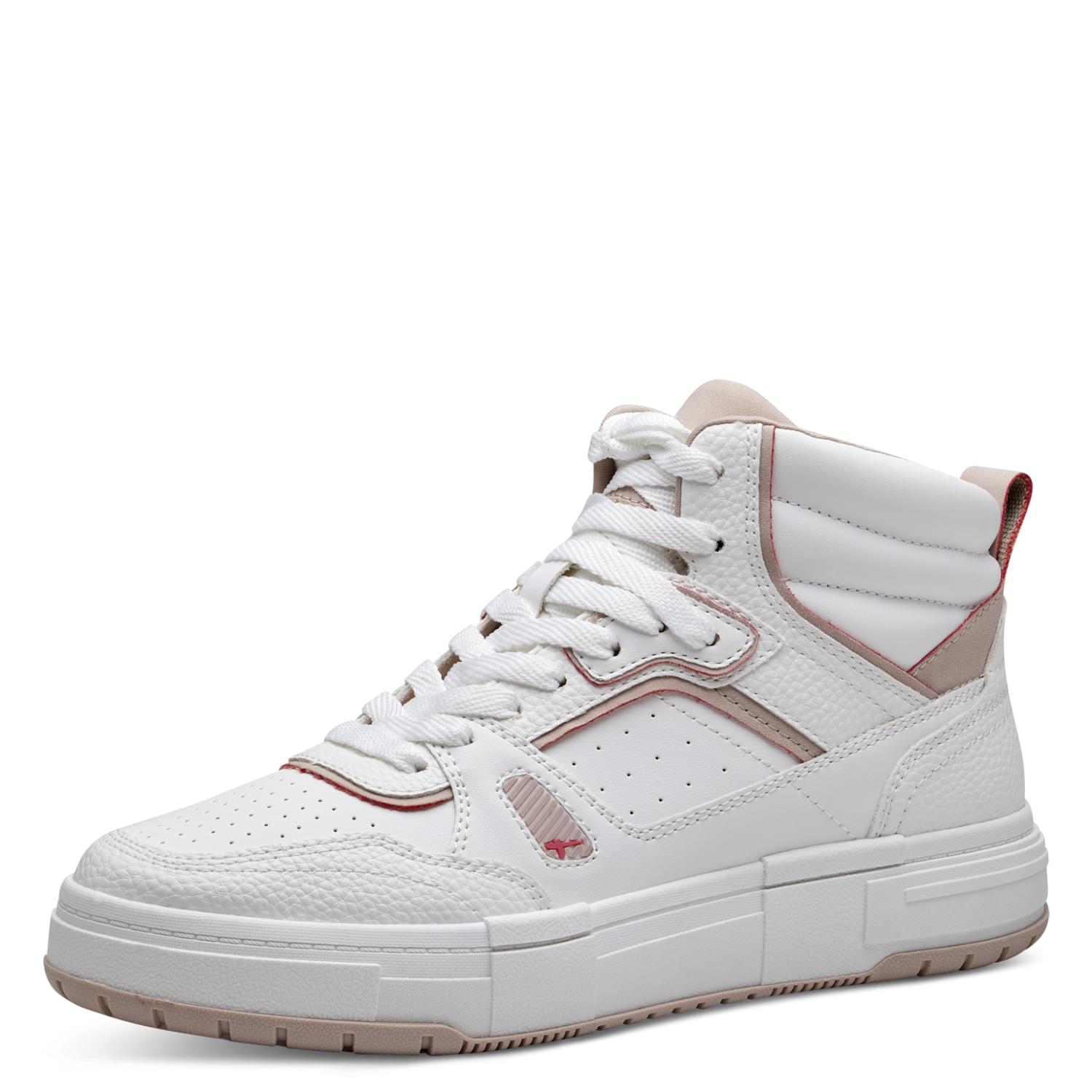 Tamaris Skylar Sneakers 1-1-25211-30 in White/Lt Rose