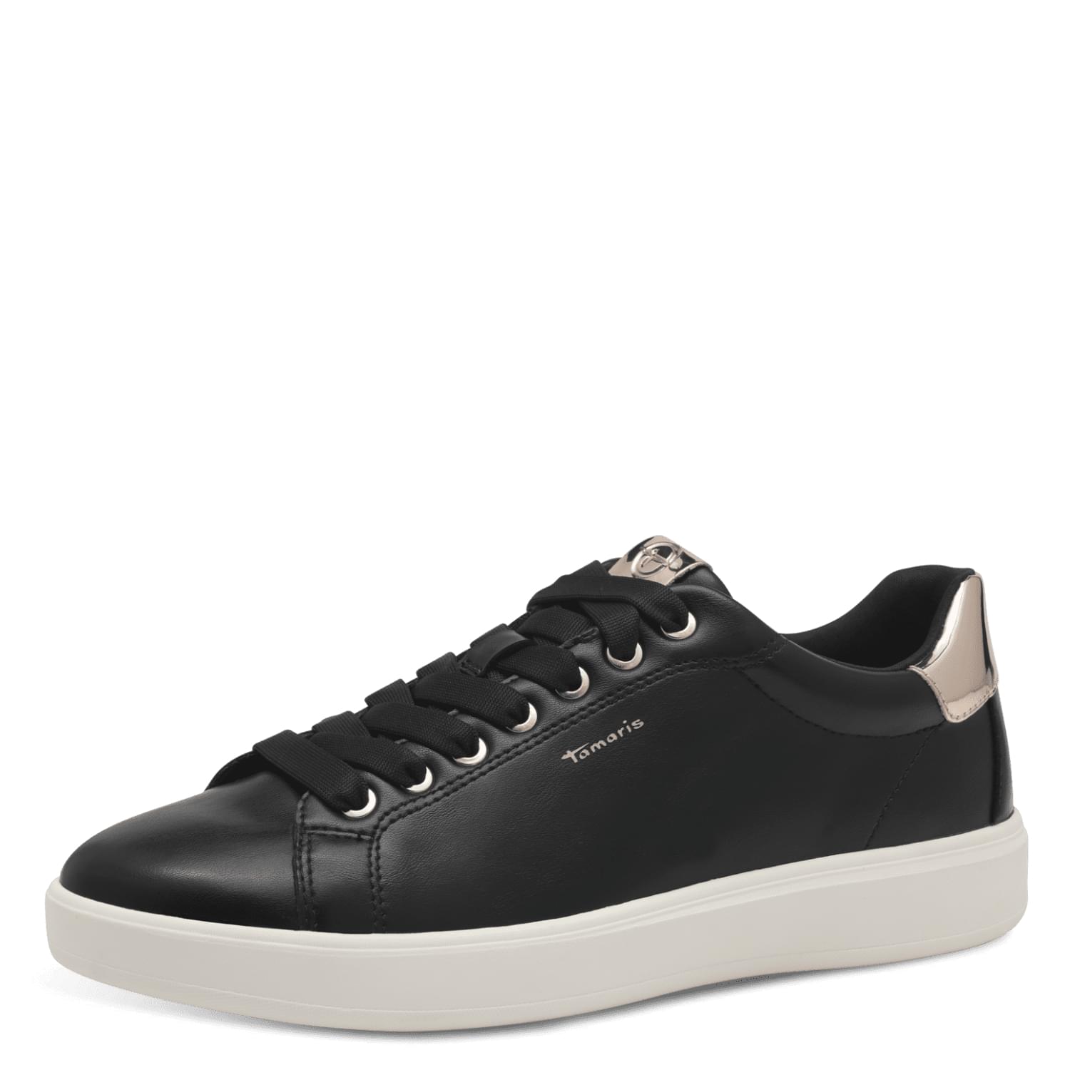 Tamaris Skylar Sneakers 1-23720-43 in Black/Gold