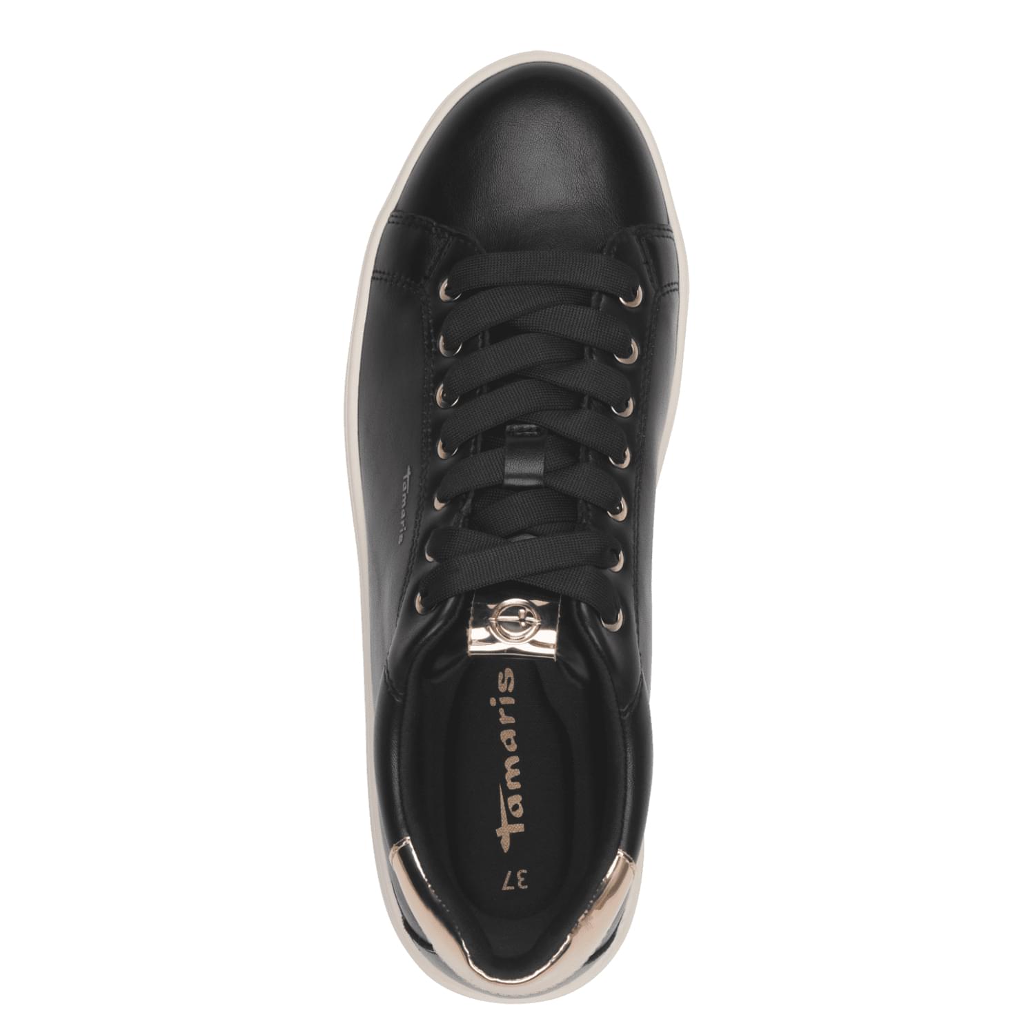 Tamaris Skylar Sneakers 1-23720-43 in Black/Gold