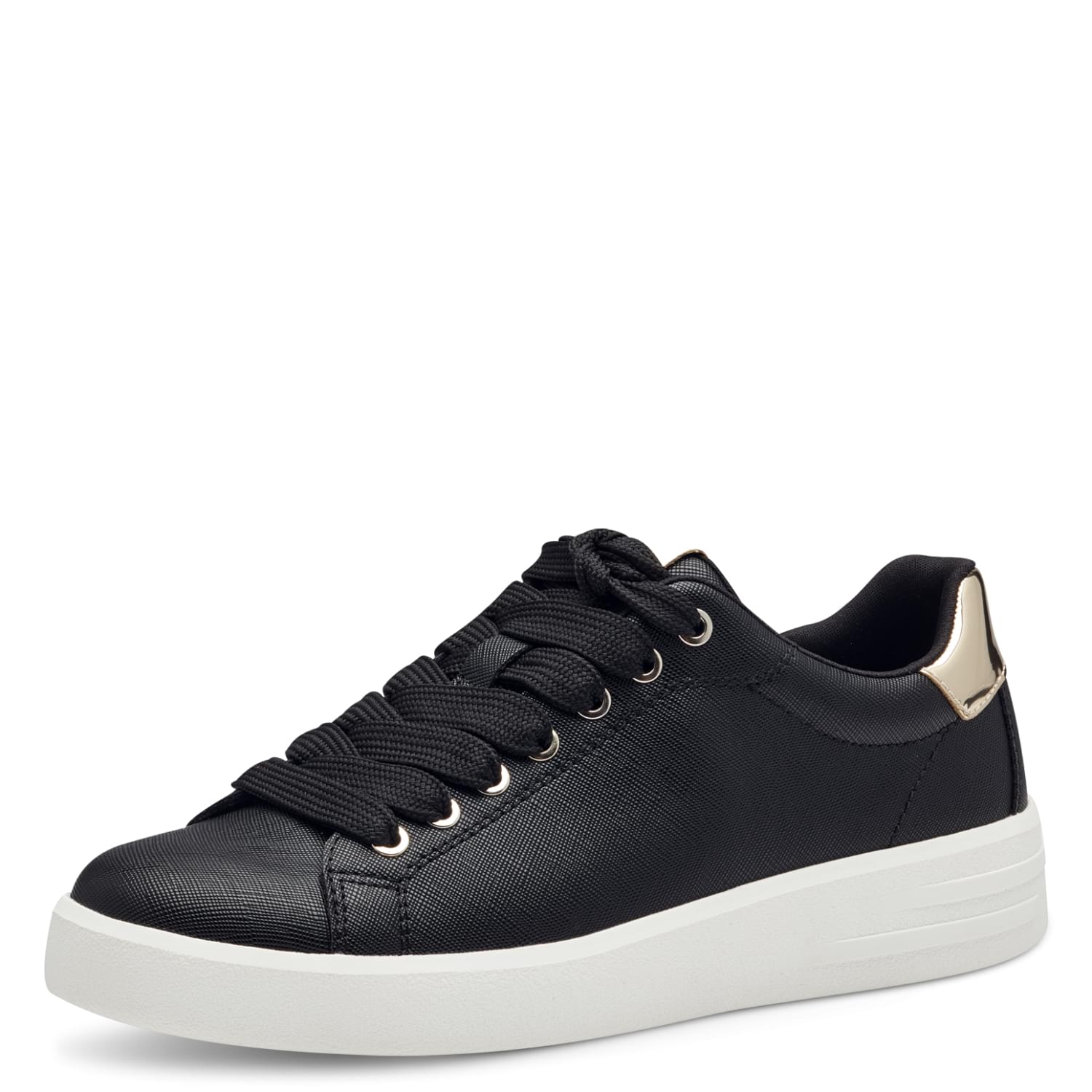 Tamaris Skylar Sneakers 1-23750-41 in Black/Gold