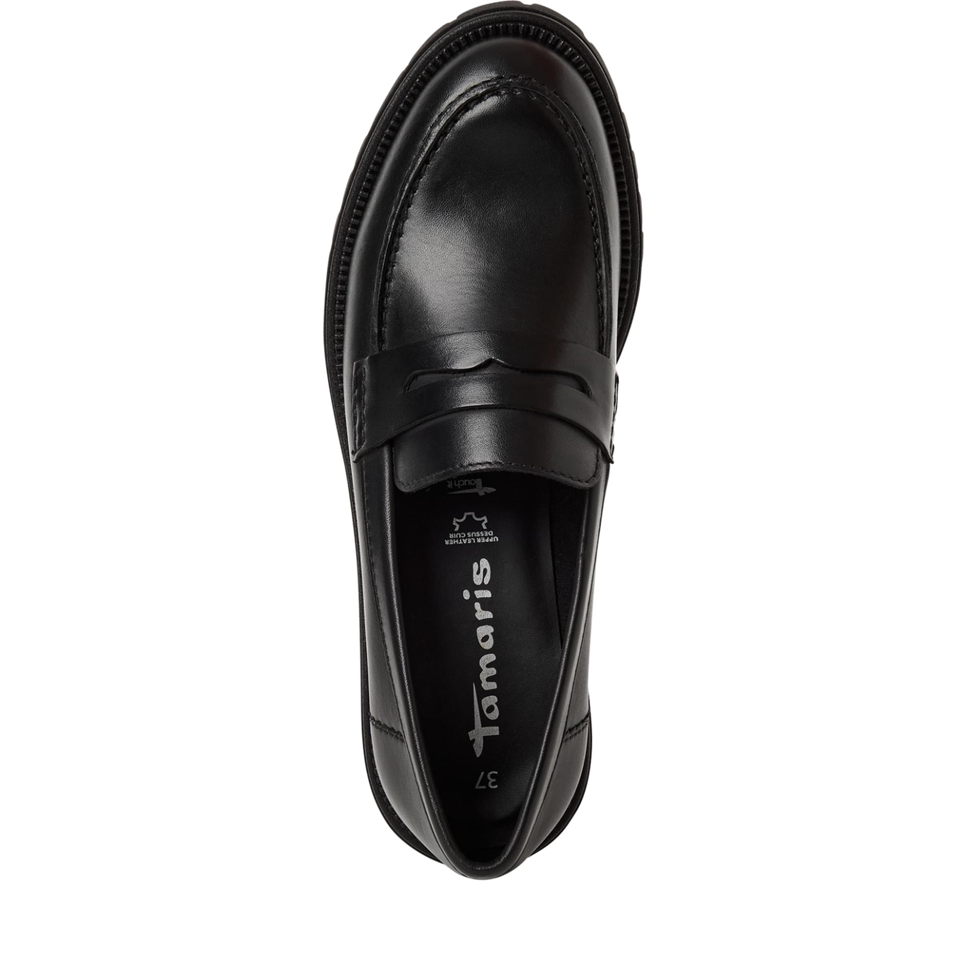 Tamaris Soul Slippers 1-24300-45 in Black Leather