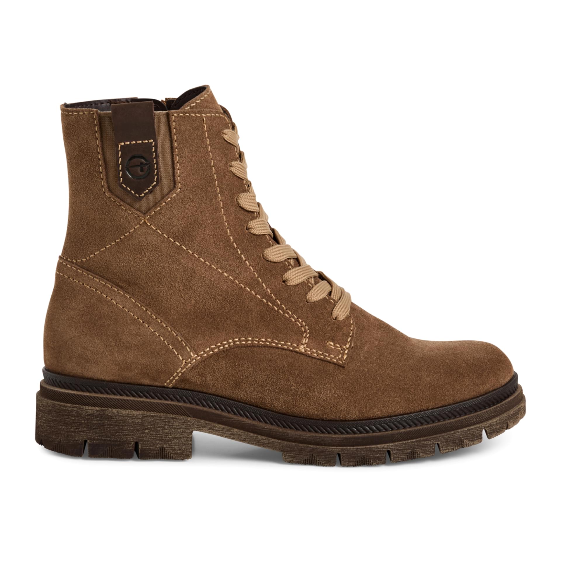 Tamaris Soul Ankle Boots leather in Brown, side view (SKU 1-25217-45--300)