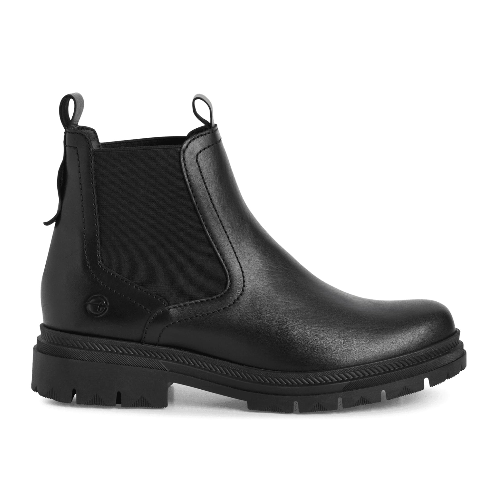 Tamaris Soul Chelsea Boots 1-25407-45 in Black Leather