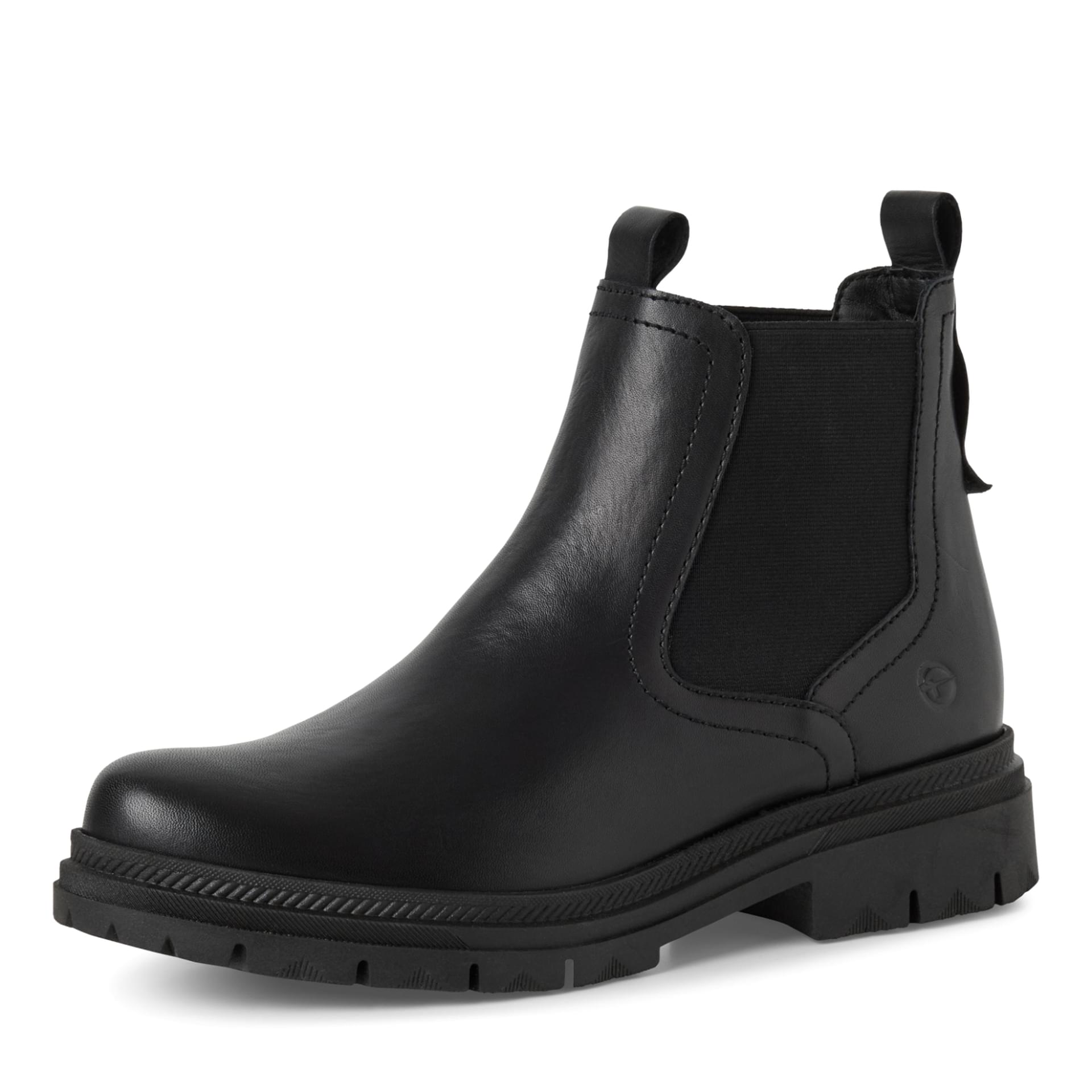 Tamaris Soul Chelsea Boots 1-25407-45 in Black Leather
