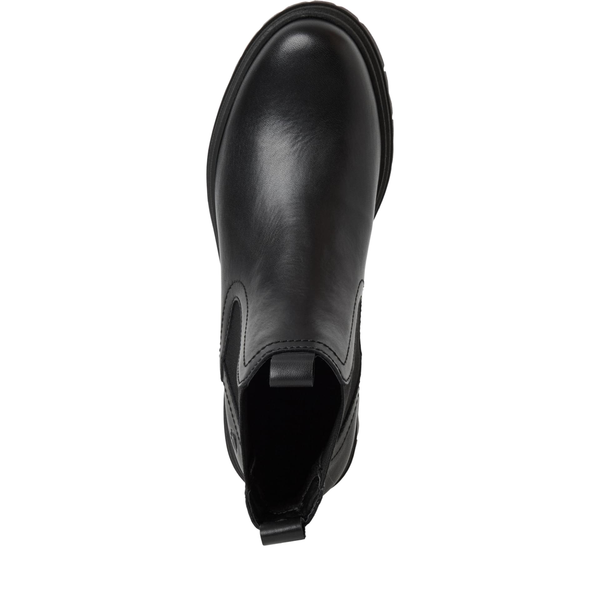 Tamaris Soul Chelsea Boots 1-25407-45 in Black Leather
