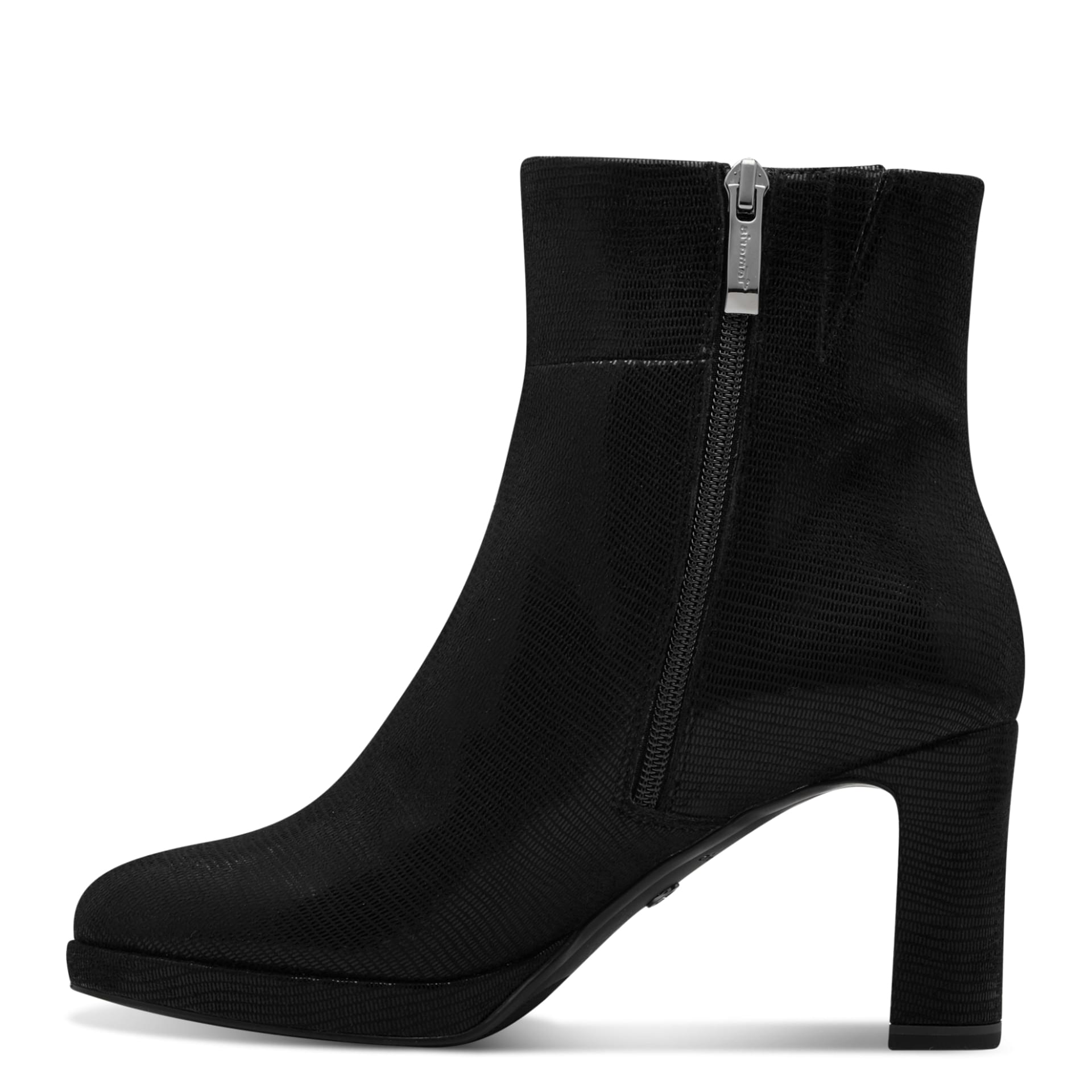 Tamaris Symone Ankle Boots 1-25331-43 in Black Struct.