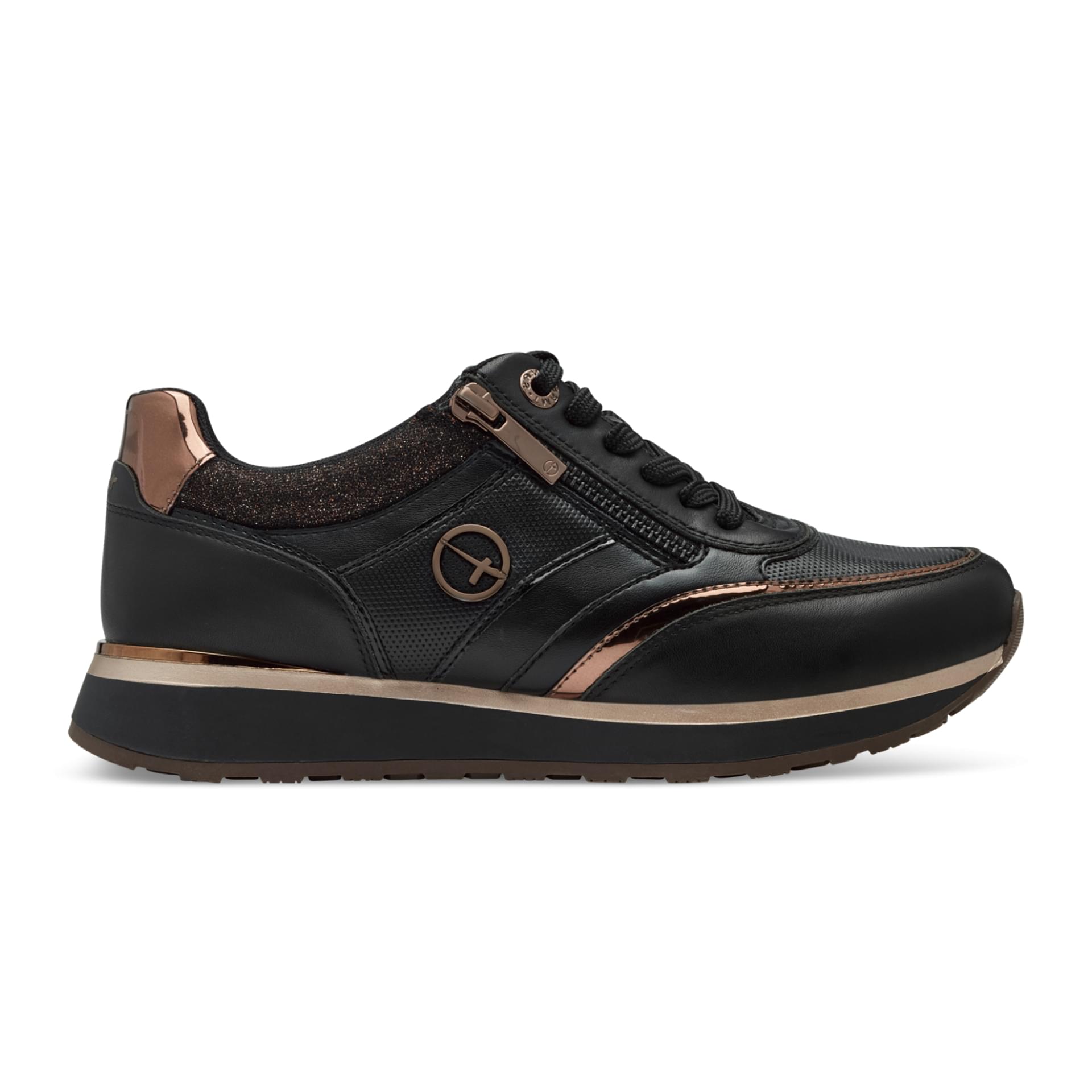 Tamaris Taja Sneakers 1-23726-43 in Black/Copper