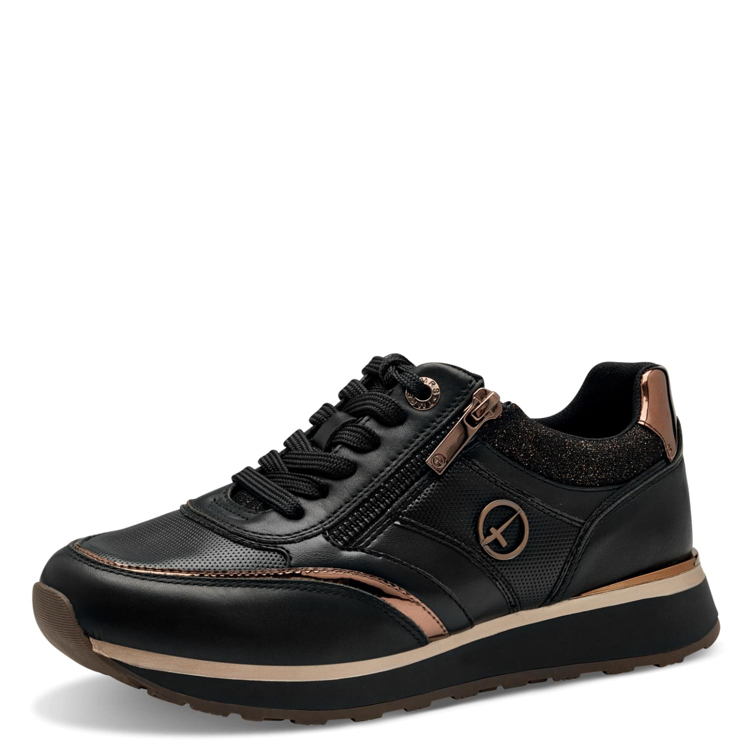 Tamaris Taja Sneakers 1-23726-43 in Black/Copper